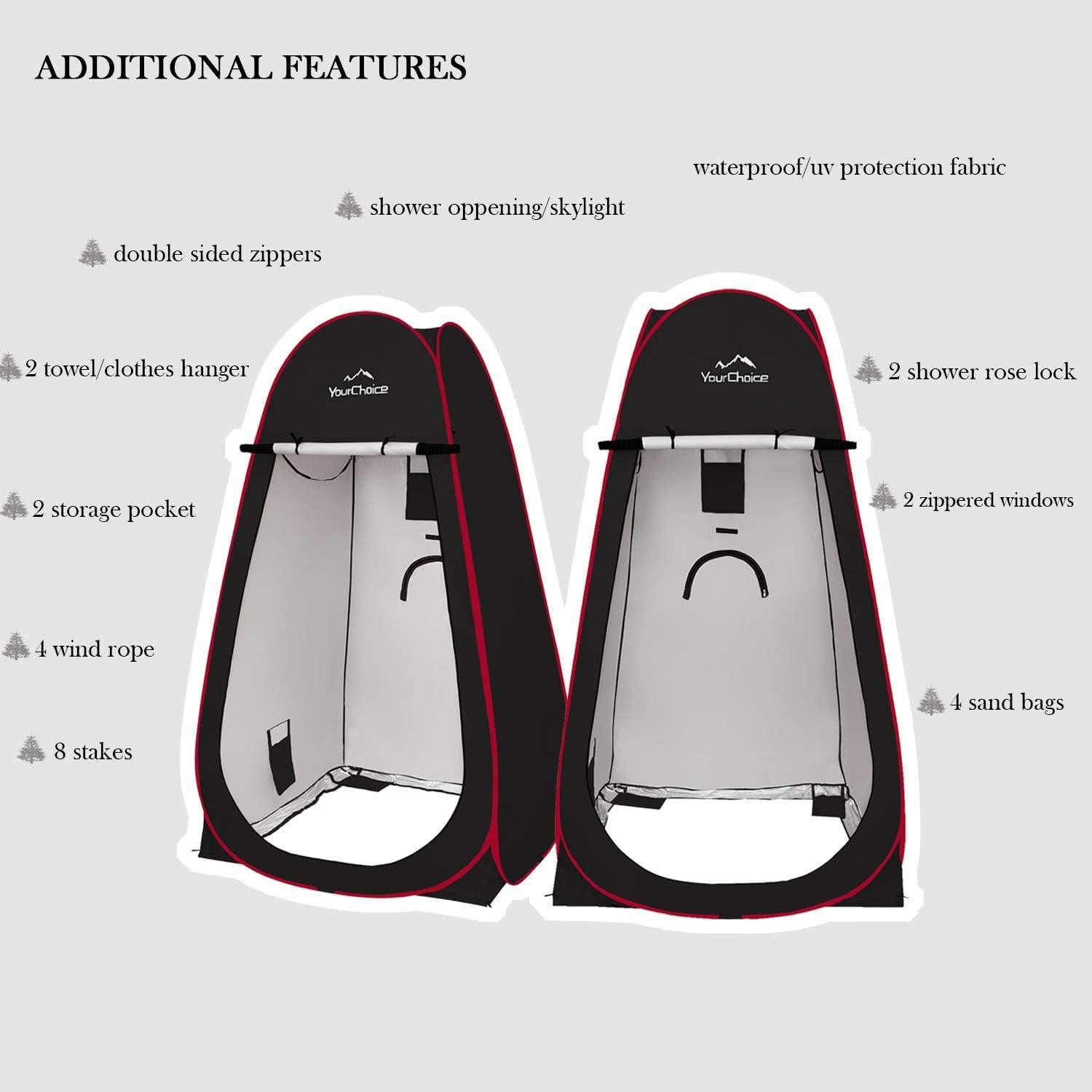 Carpa de Privacidad Pop Up Tu Elección XL 210.8 cm Camping