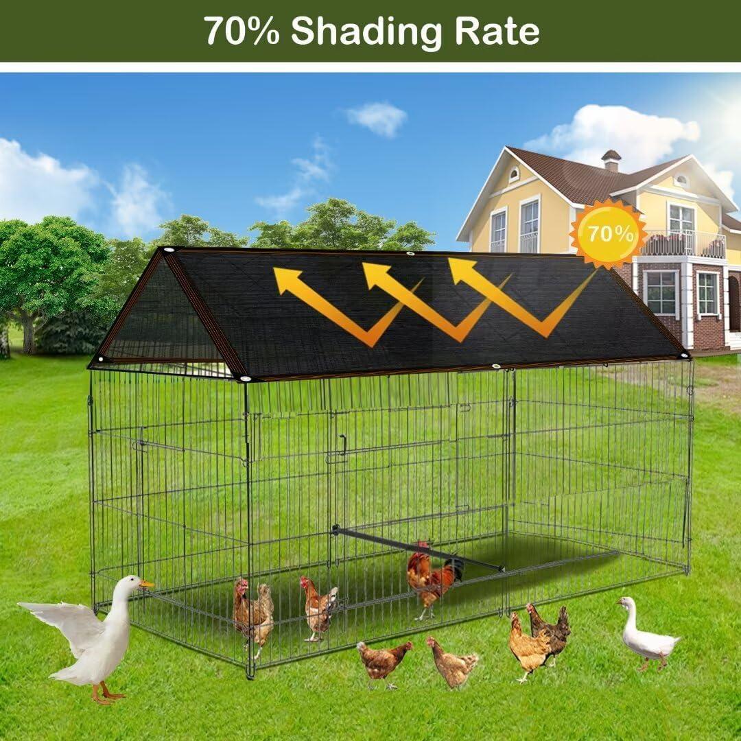 Tela de Sombra TOTOZAKUL 2.44x3.66 m Negra 70% Sombreado