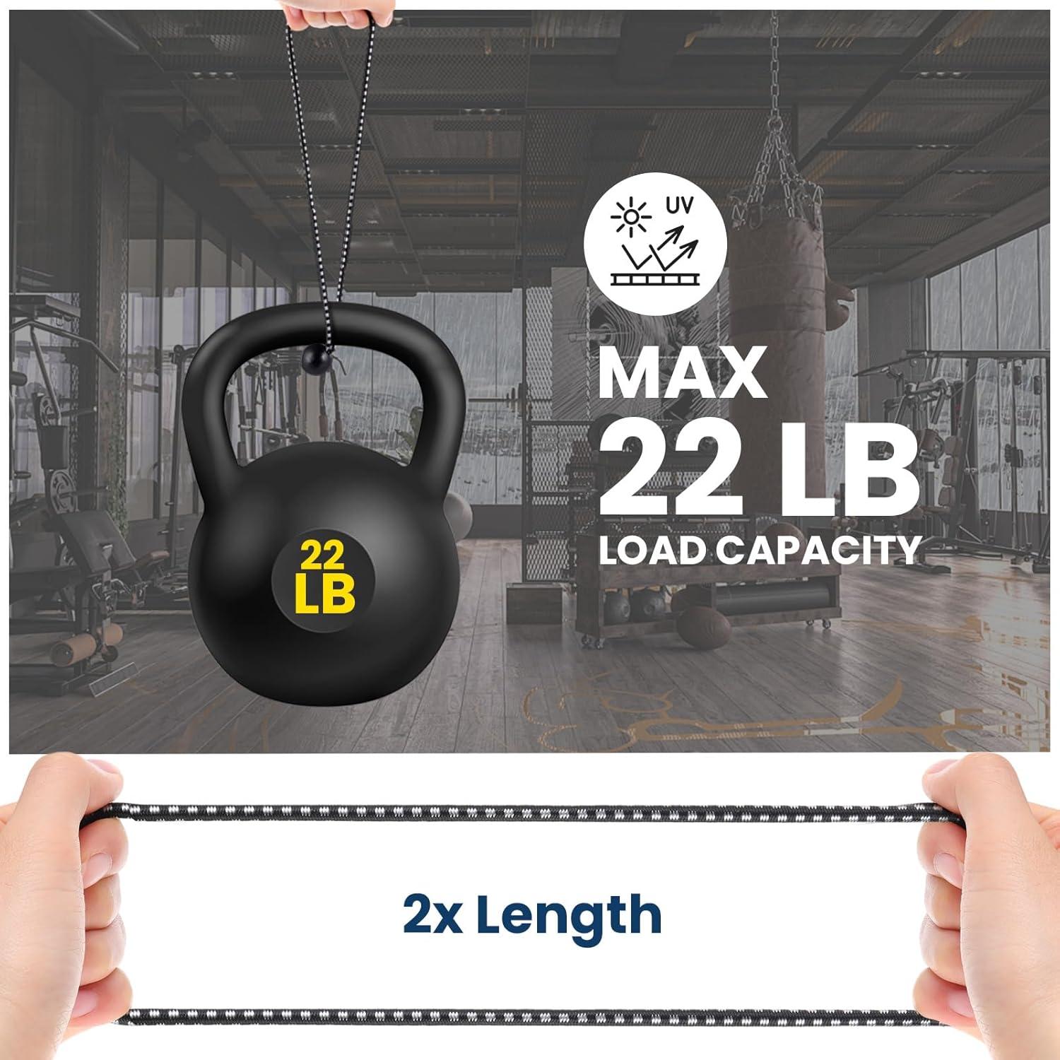 100 Cuerdas Bungee Wowangce 4-11 Pulgadas Resistentes UV