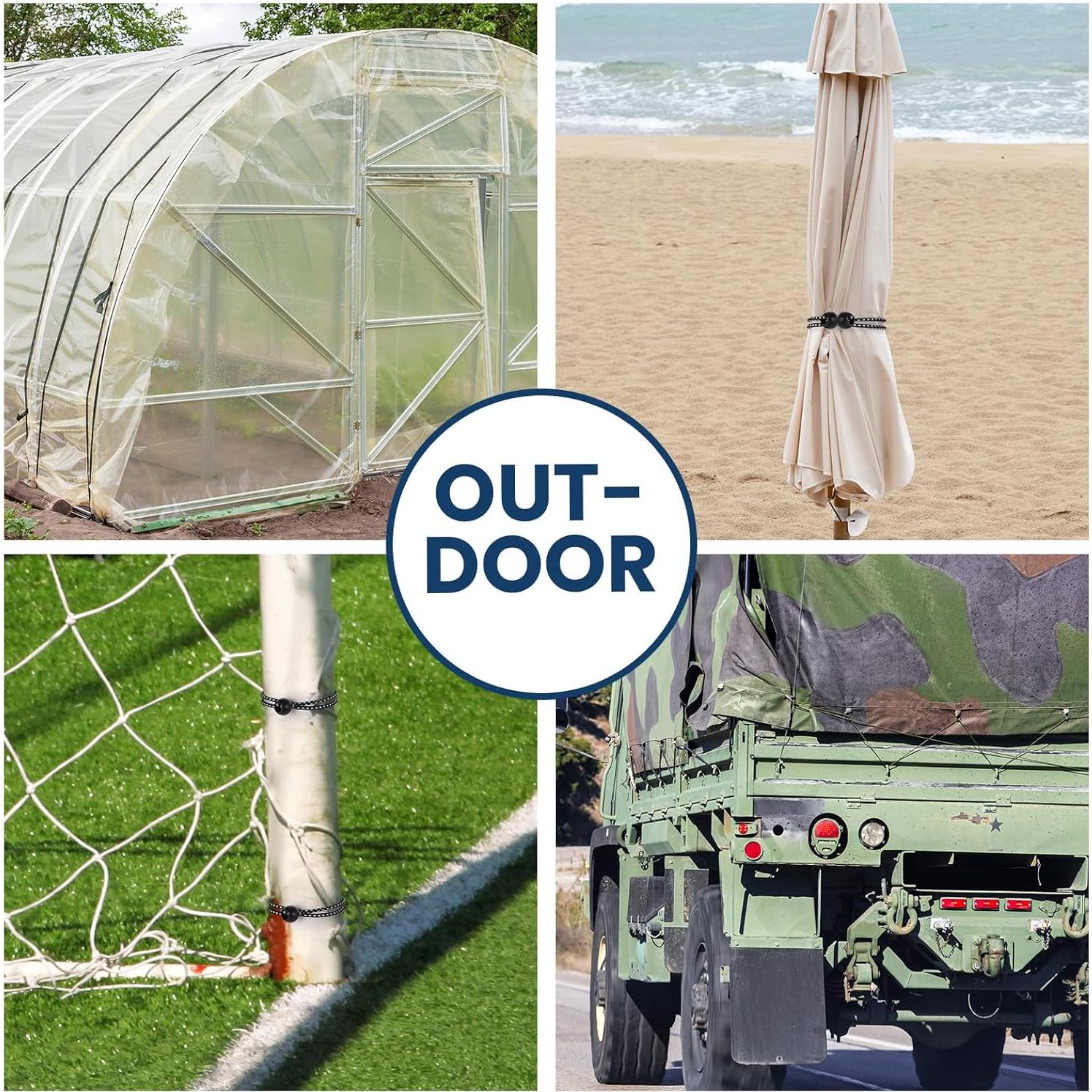 100 Cuerdas Bungee Wowangce 4-11 Pulgadas Resistentes UV