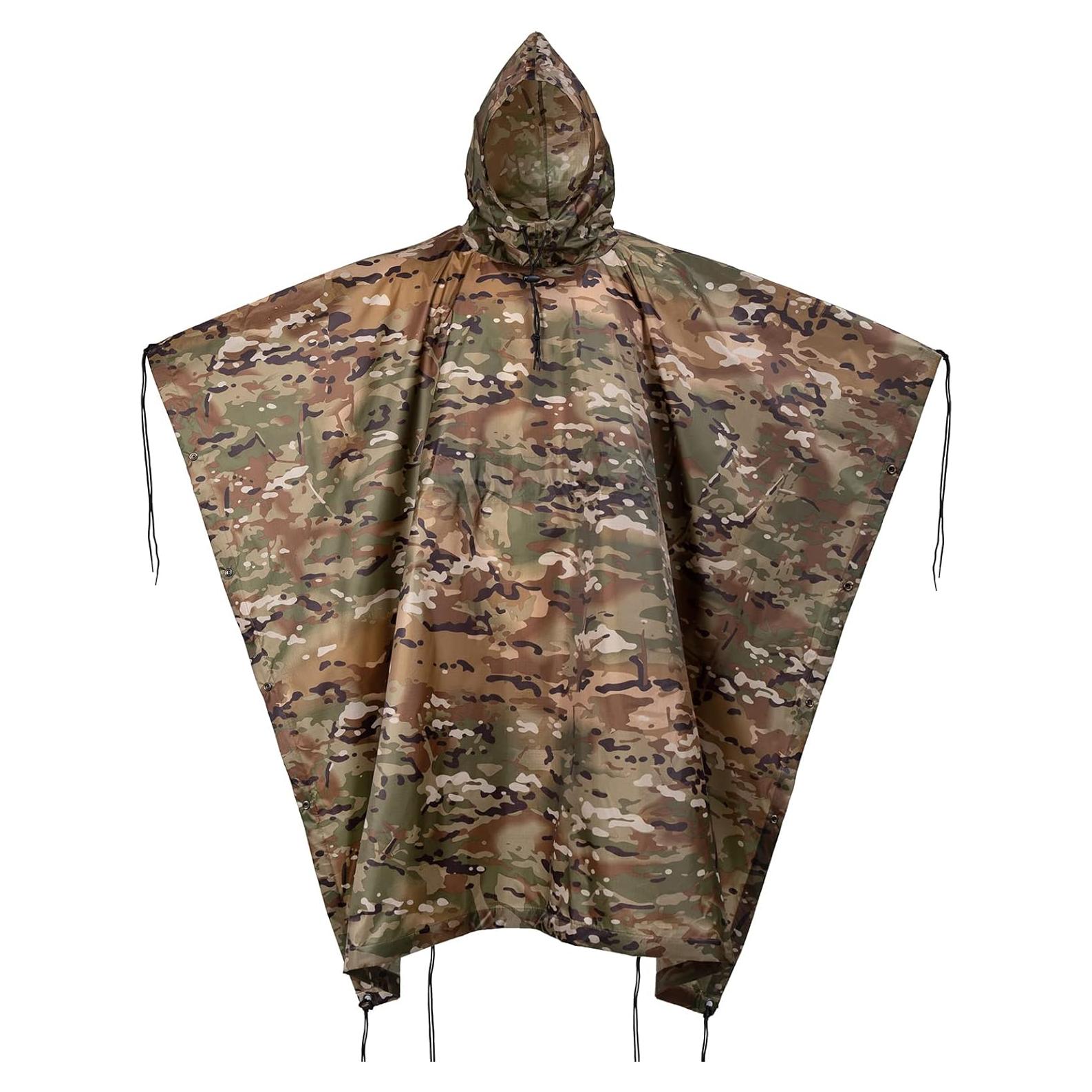 Poncho Militar Impermeable GRVCN Camuflaje 142x231 cm