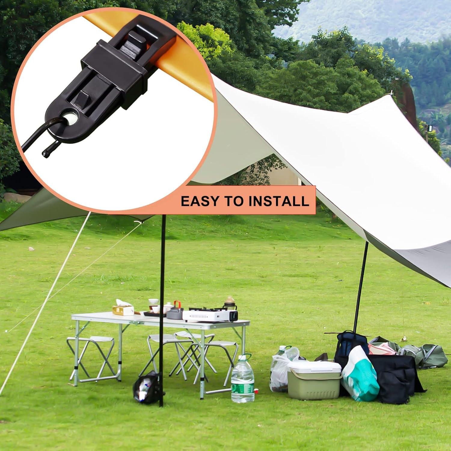 Pinzas para Lonas COCOMK 24 Pcs Alta Resistencia Impermeables