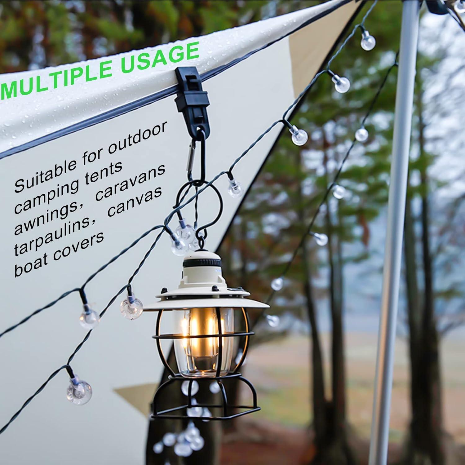 Pinzas para Lonas COCOMK 24 Pcs Alta Resistencia Impermeables