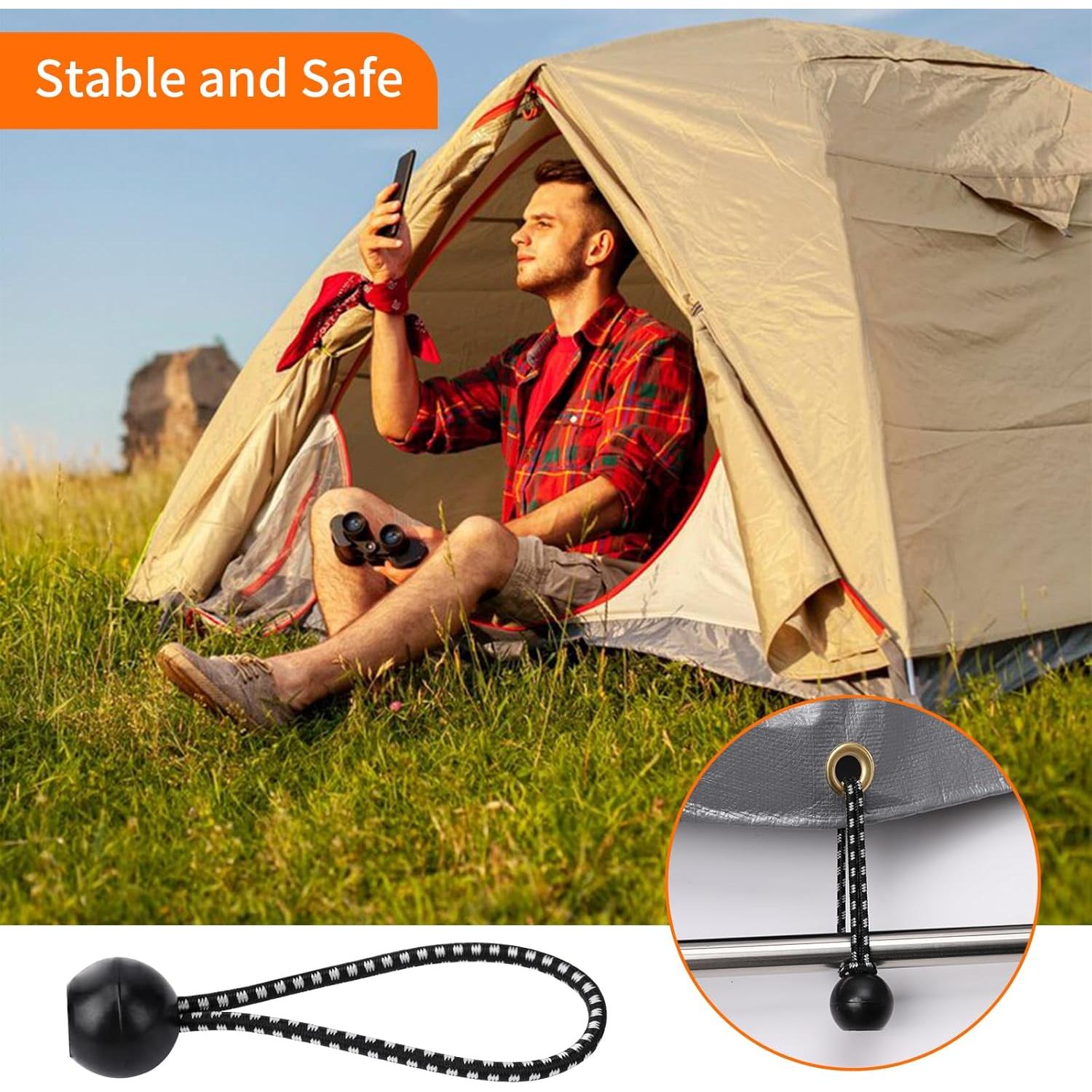 Clips de Lona Axlksia de Alta Resistencia - Paquete de 20