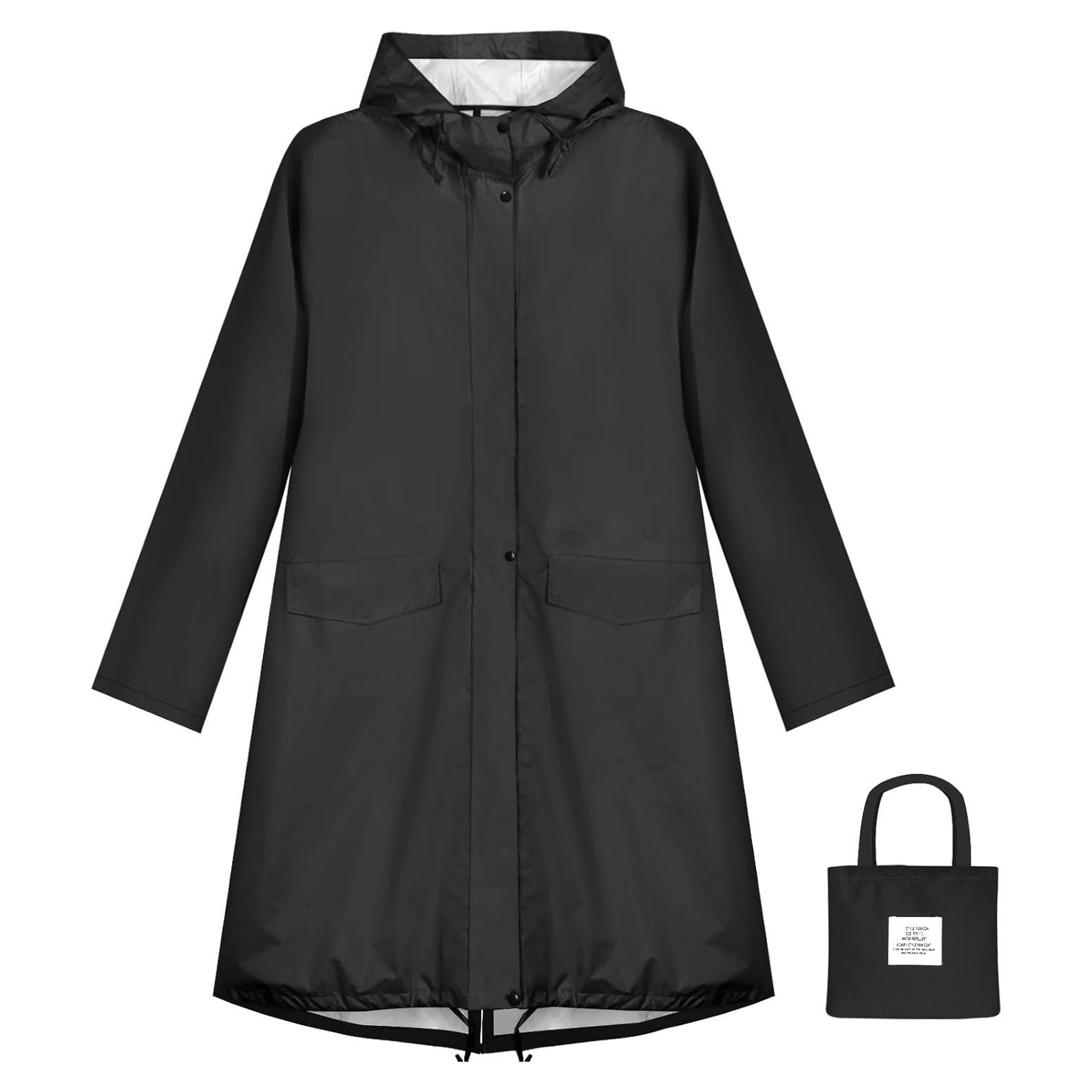 Poncho de Lluvia Impermeable Anyoo para Mujeres - Ligero y Reutilizable