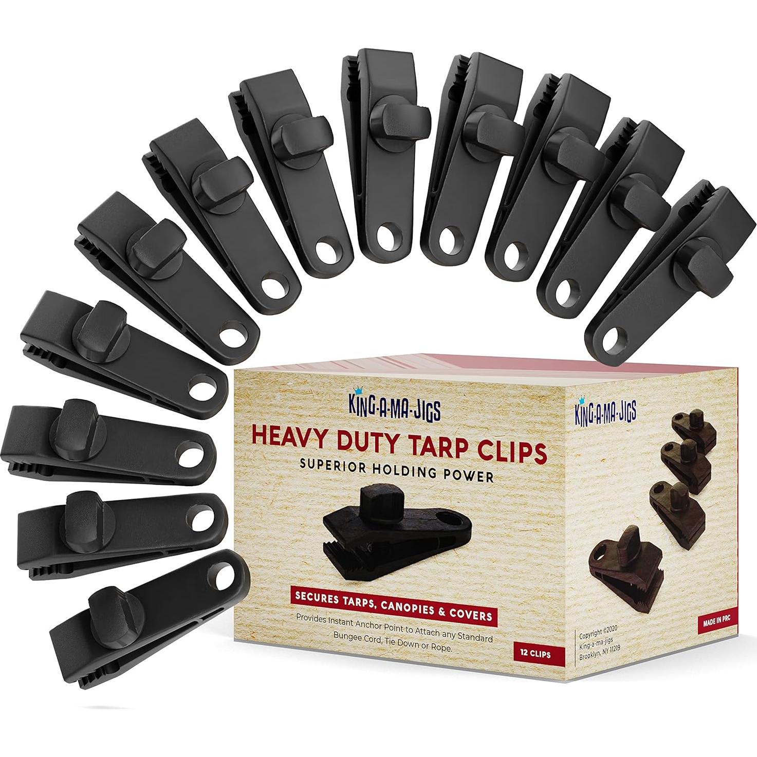 Clips para Lonas King-A-Ma-Jigs - Paquete de 12 Piezas