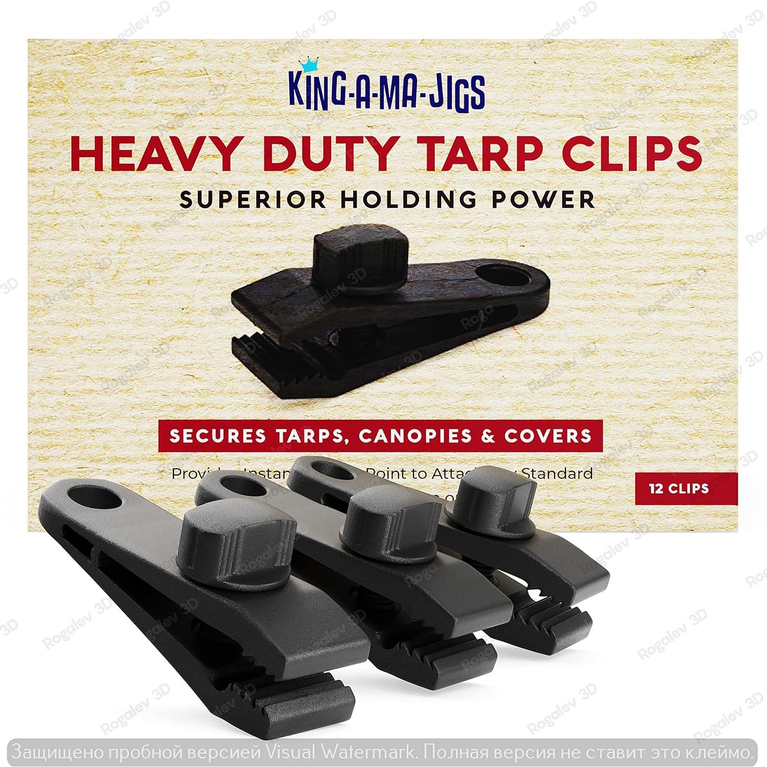 Clips para Lonas King-A-Ma-Jigs - Paquete de 12 Piezas