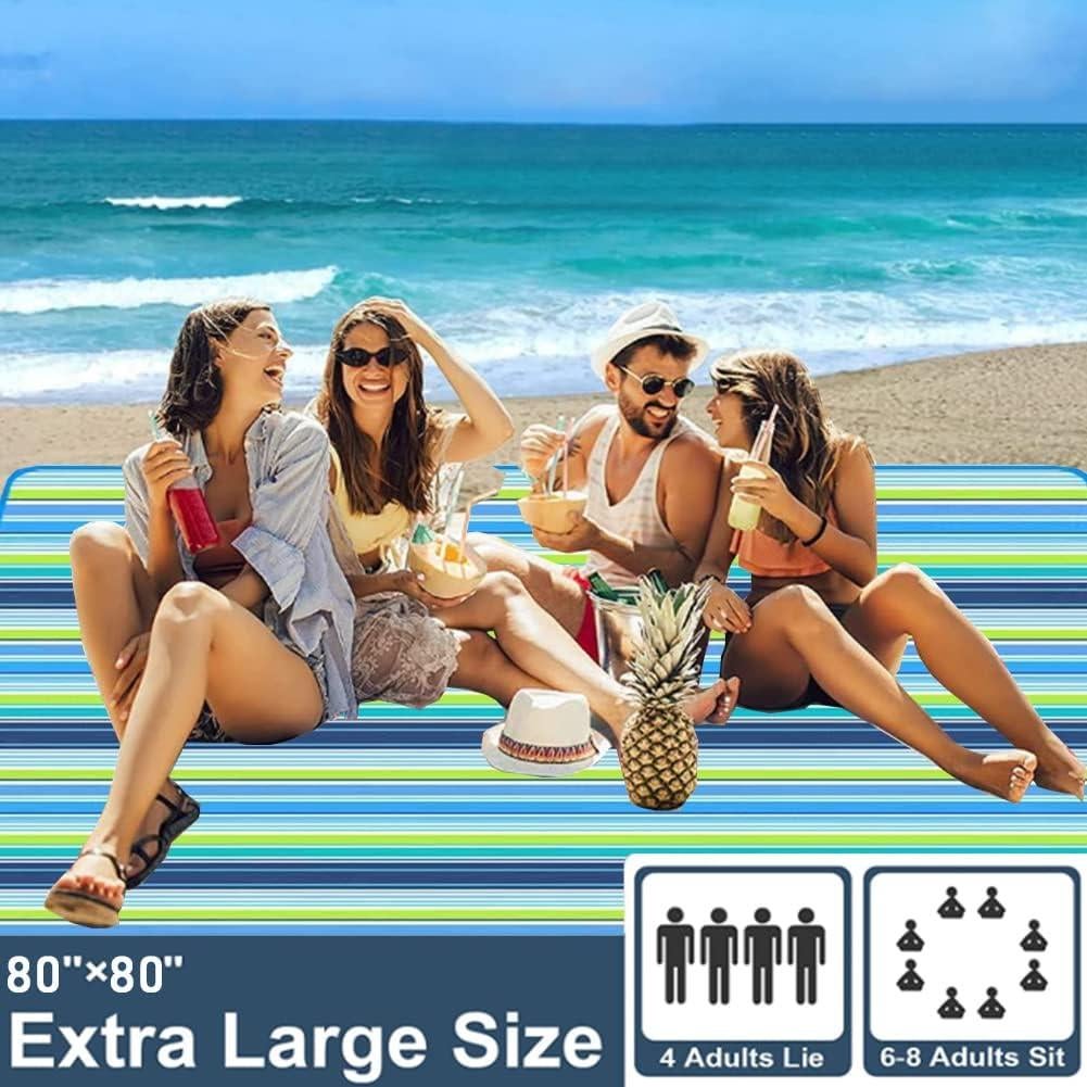 Manta de Playa Extra Grande LRUUIDDE 203x203cm Impermeable