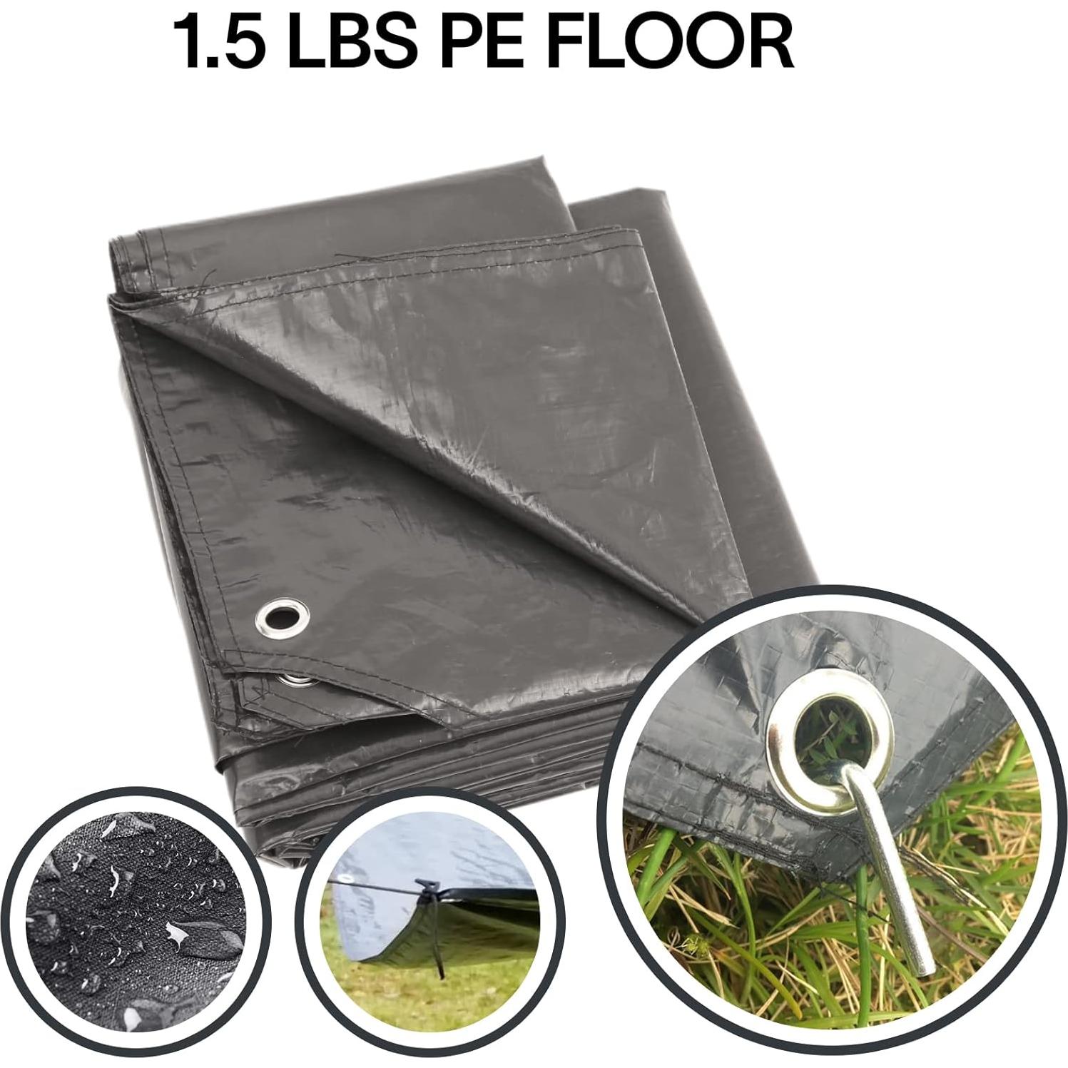 Lona Resistente al Agua Alvantor 1.83m x 1.83m para Camping