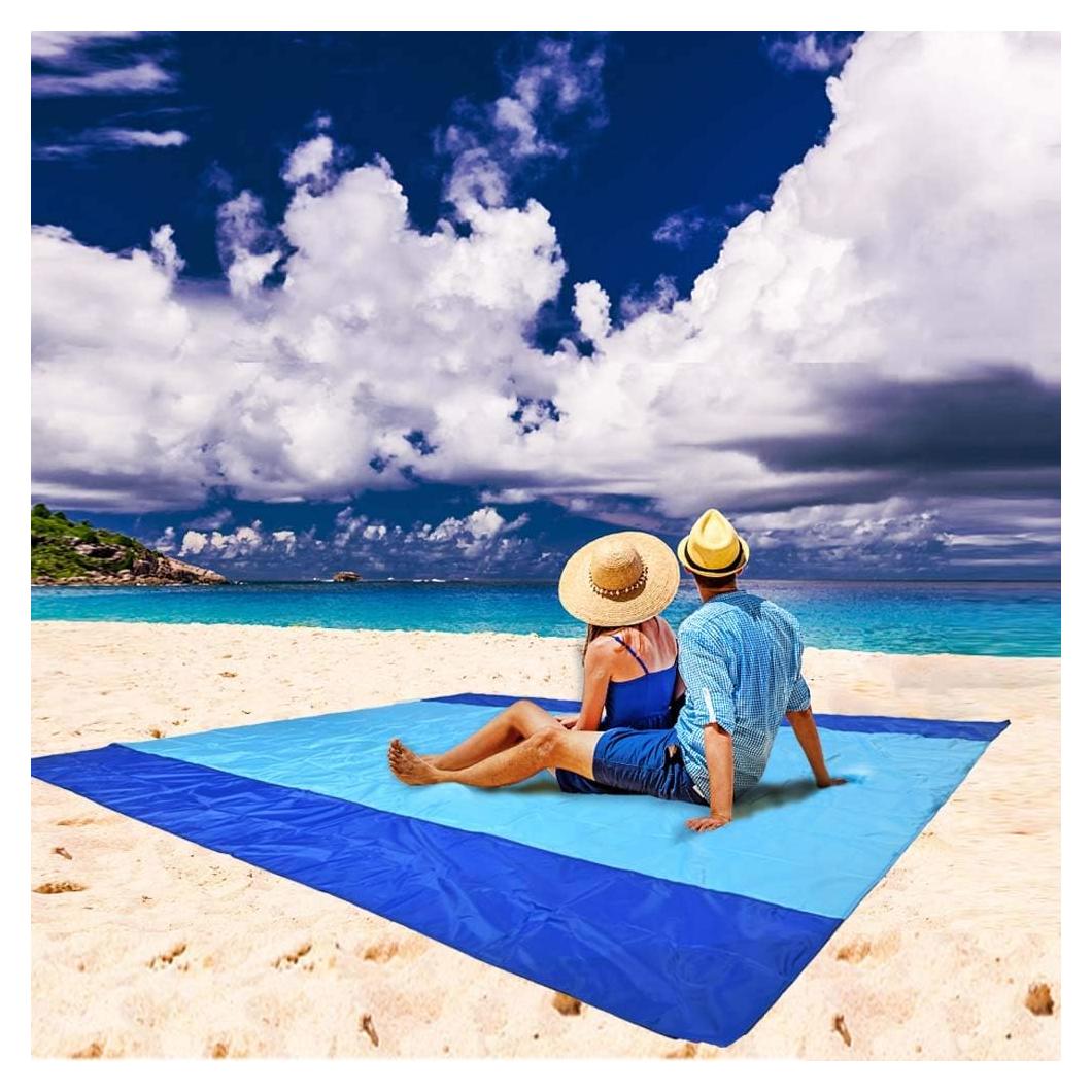 Manta de Playa Impermeable BRILLIRARE 279x216 cm a Prueba de Arena