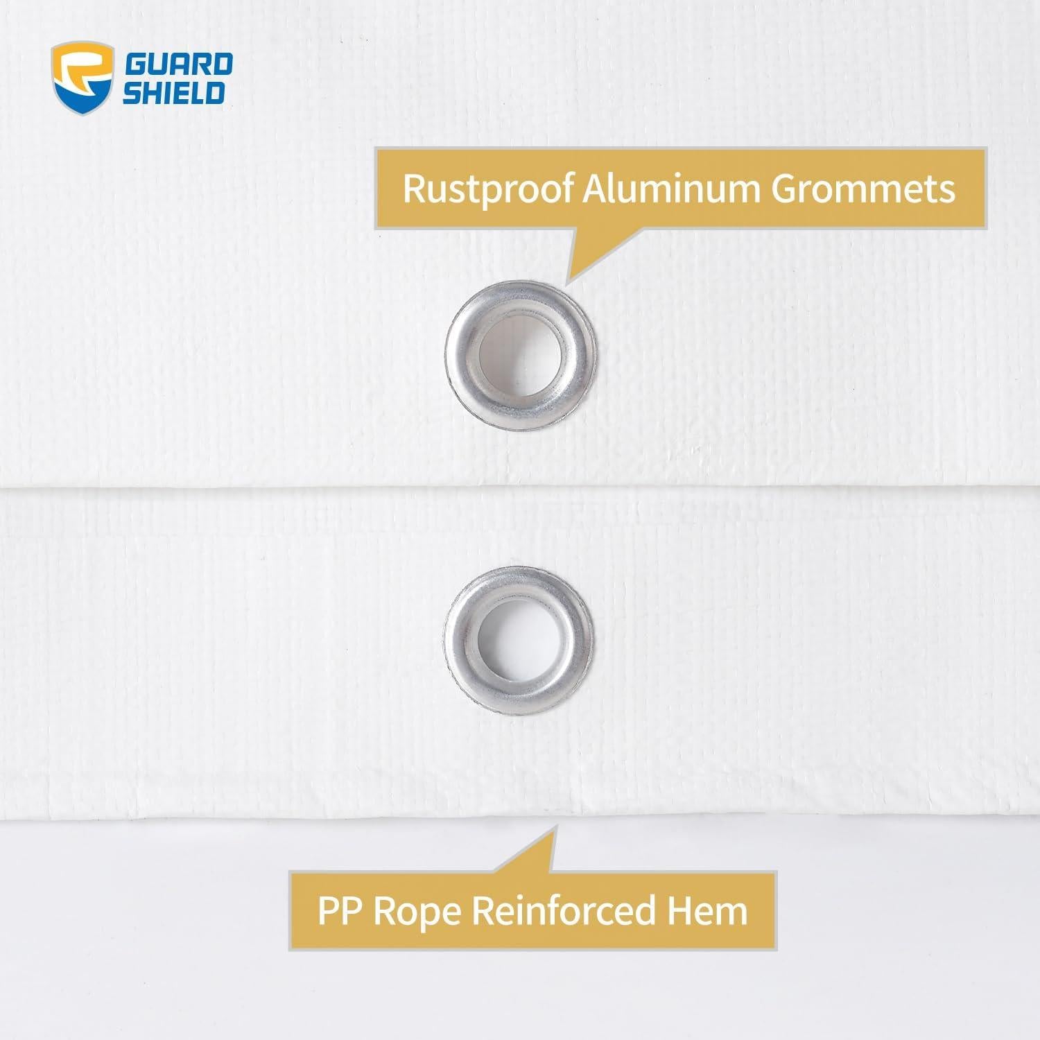 Lona Blanca Super Resistente 6.1x9.1m Impermeable 16mil