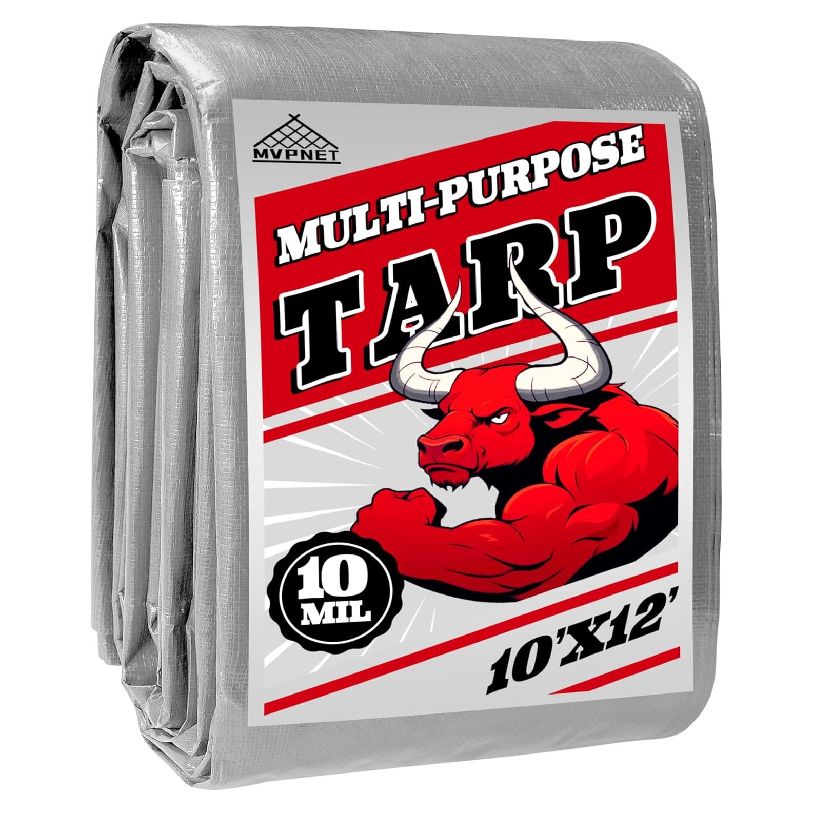 Lona Impermeable MVPNET 3x3.6m Resistente UV y al Desgarro