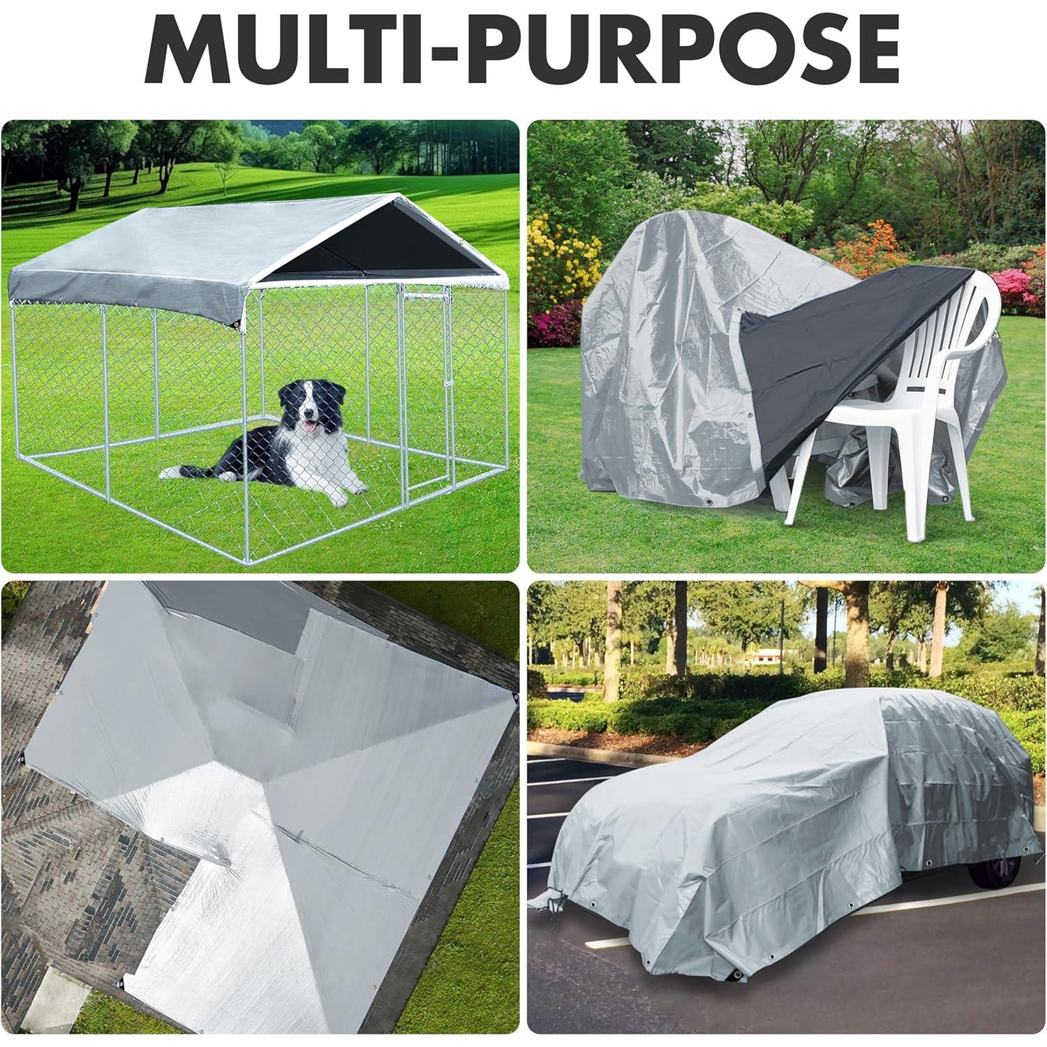 Lona Impermeable MVPNET 3x3.6m Resistente UV y al Desgarro