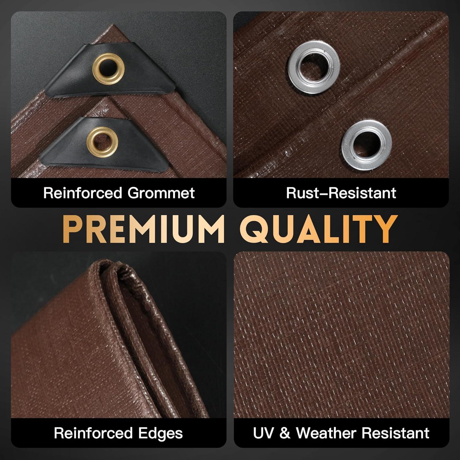 Lona Multiusos MVPNET 2.44x3.05m Impermeable 16mil UV