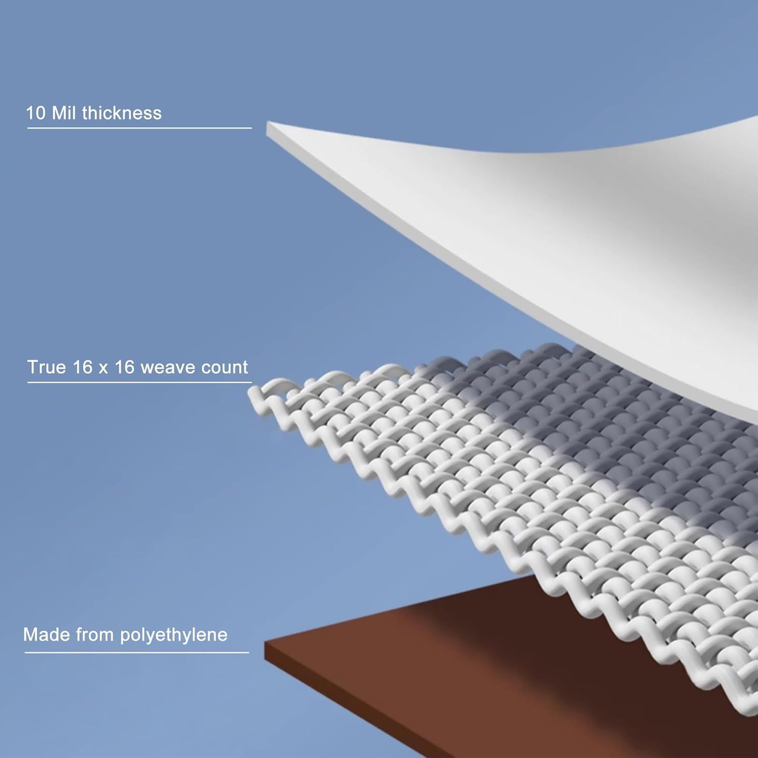 Lona impermeable VHESS 3.05x3.66m 10 mil resistente UV