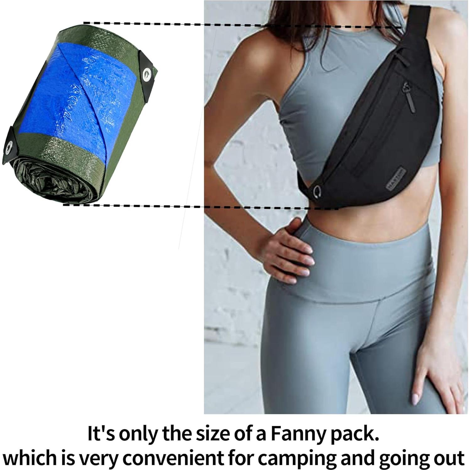 TARPAL 4x6 Feet Green Tarp Waterproof (2 Pack) Small tarps Multipurpose Protective Cover All Purpose Poly Tarps Cover for Firewood Outdoor Furniture etc