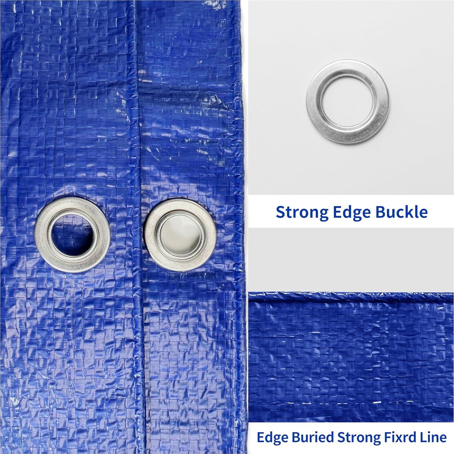 Lona Impermeable MVPNET 6.1x9.1m Azul 5mil UV Resistente