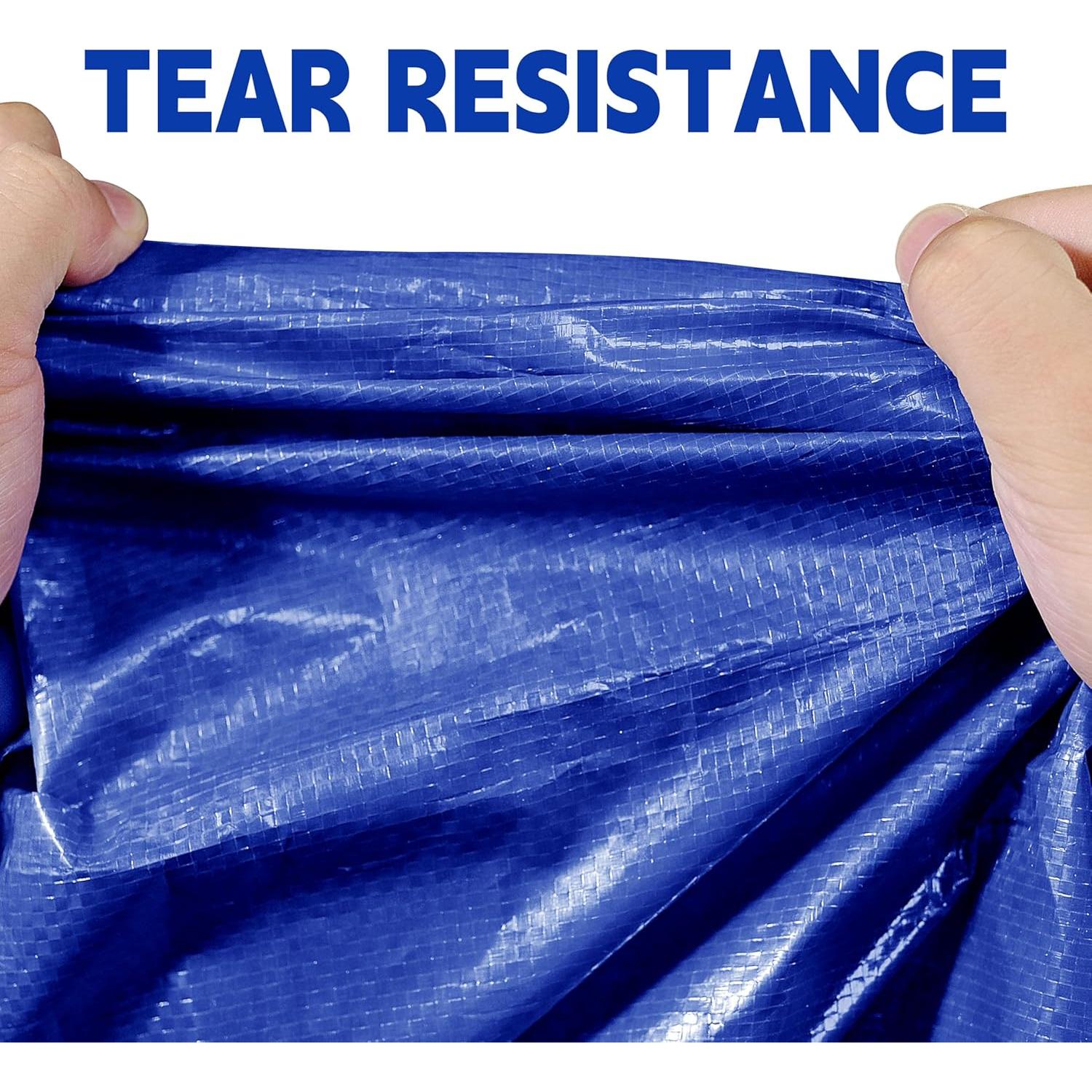 Lona Impermeable MVPNET 6.1x9.1m Azul 5mil UV Resistente