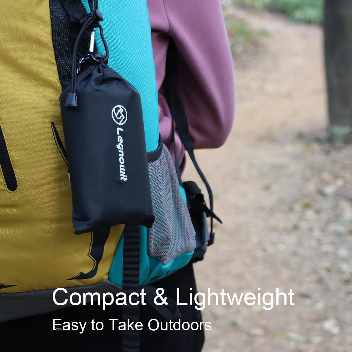 Manta de bolsillo impermeable Legnowit 200x140cm para camping