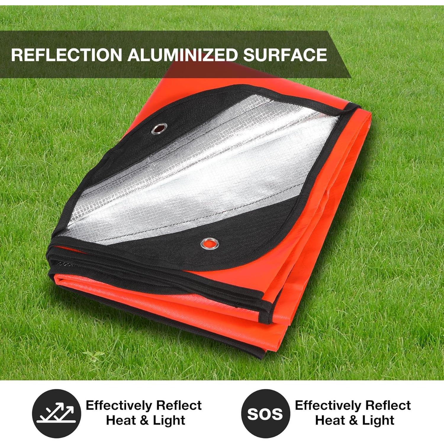 Mantas de Emergencia RedSwing 4 Pack Térmicas Impermeables 150x210cm