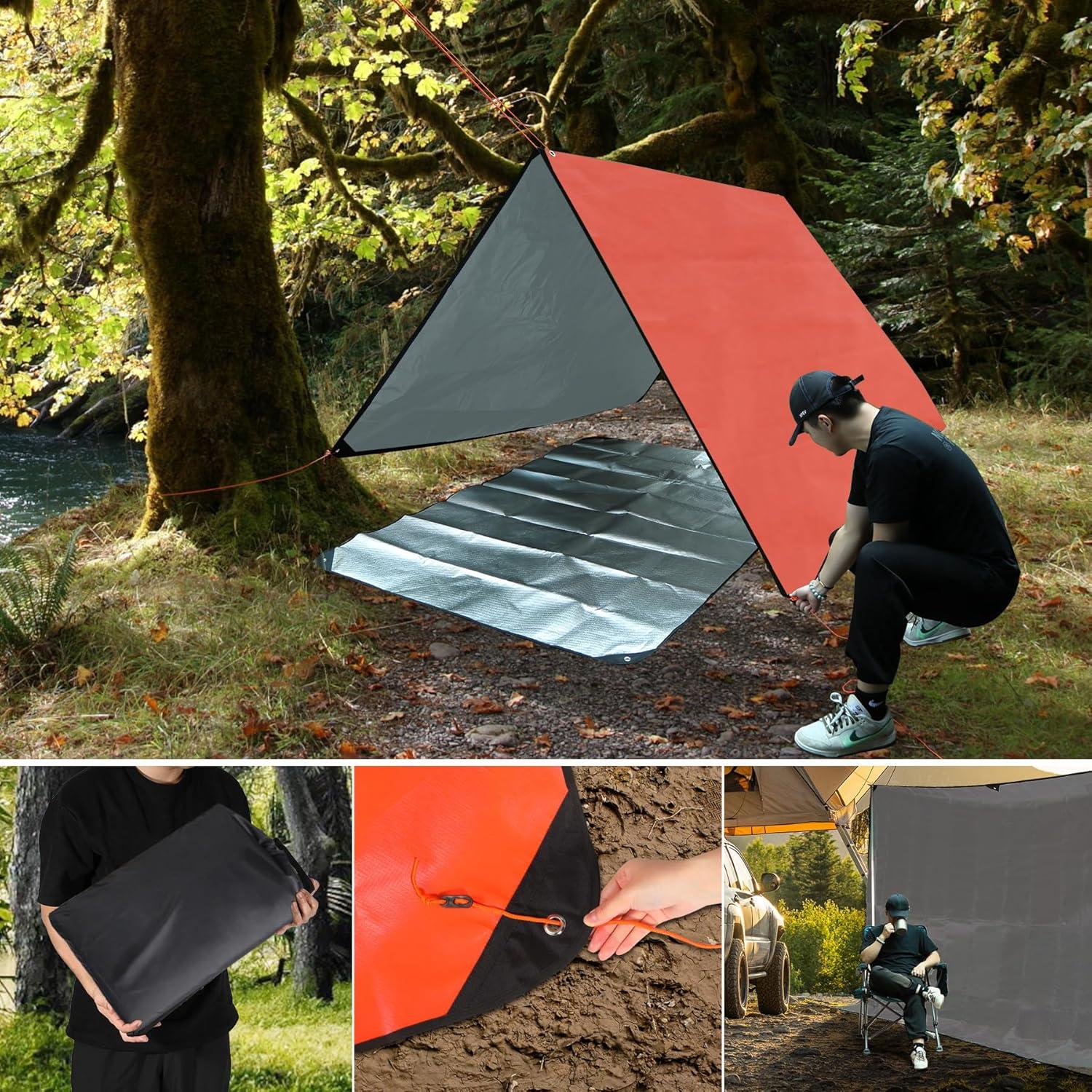 Mantas de Emergencia RedSwing 4 Pack Térmicas Impermeables 150x210cm