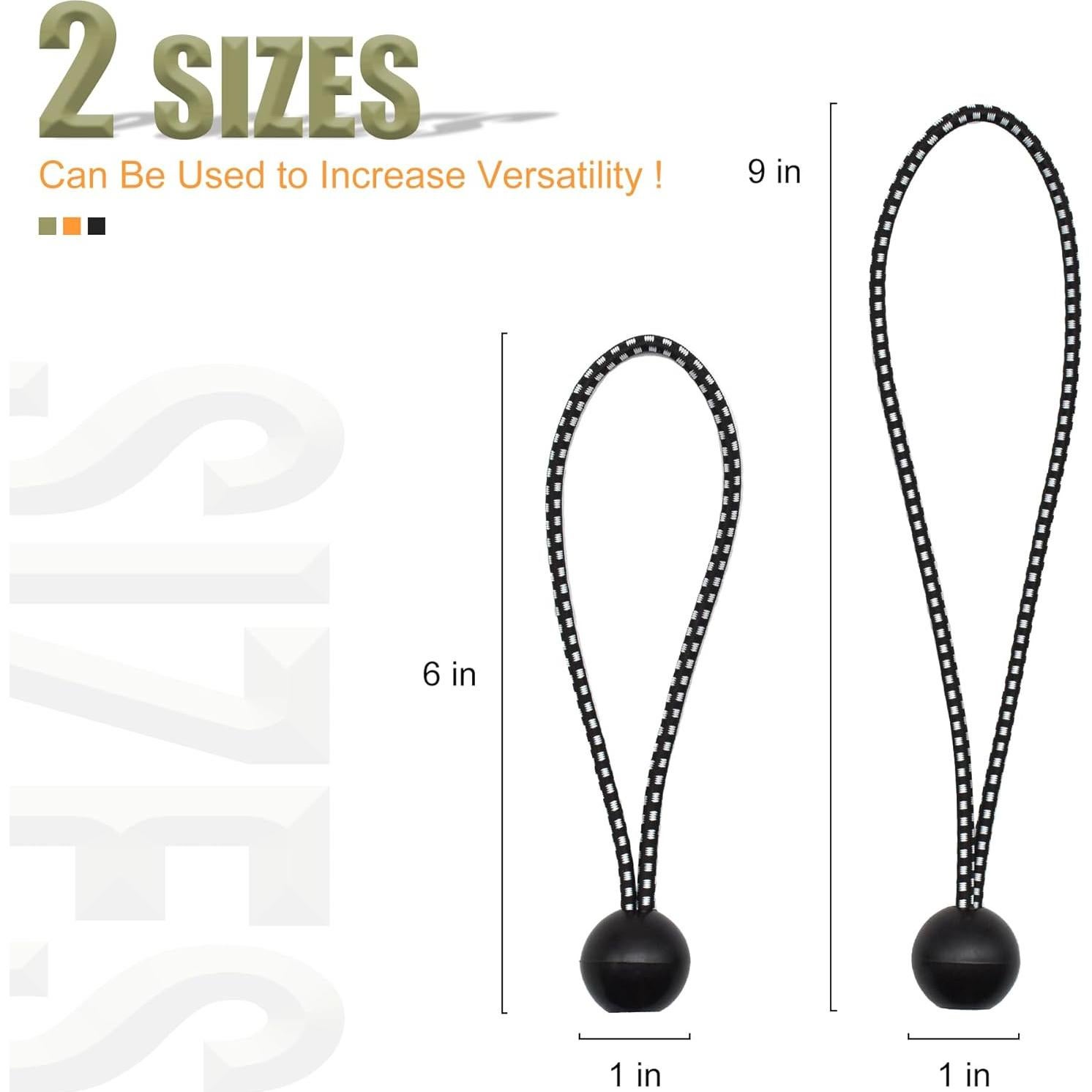 Paquete de 30 Cuerdas Bungee Aegero 15 cm Alta Resistencia