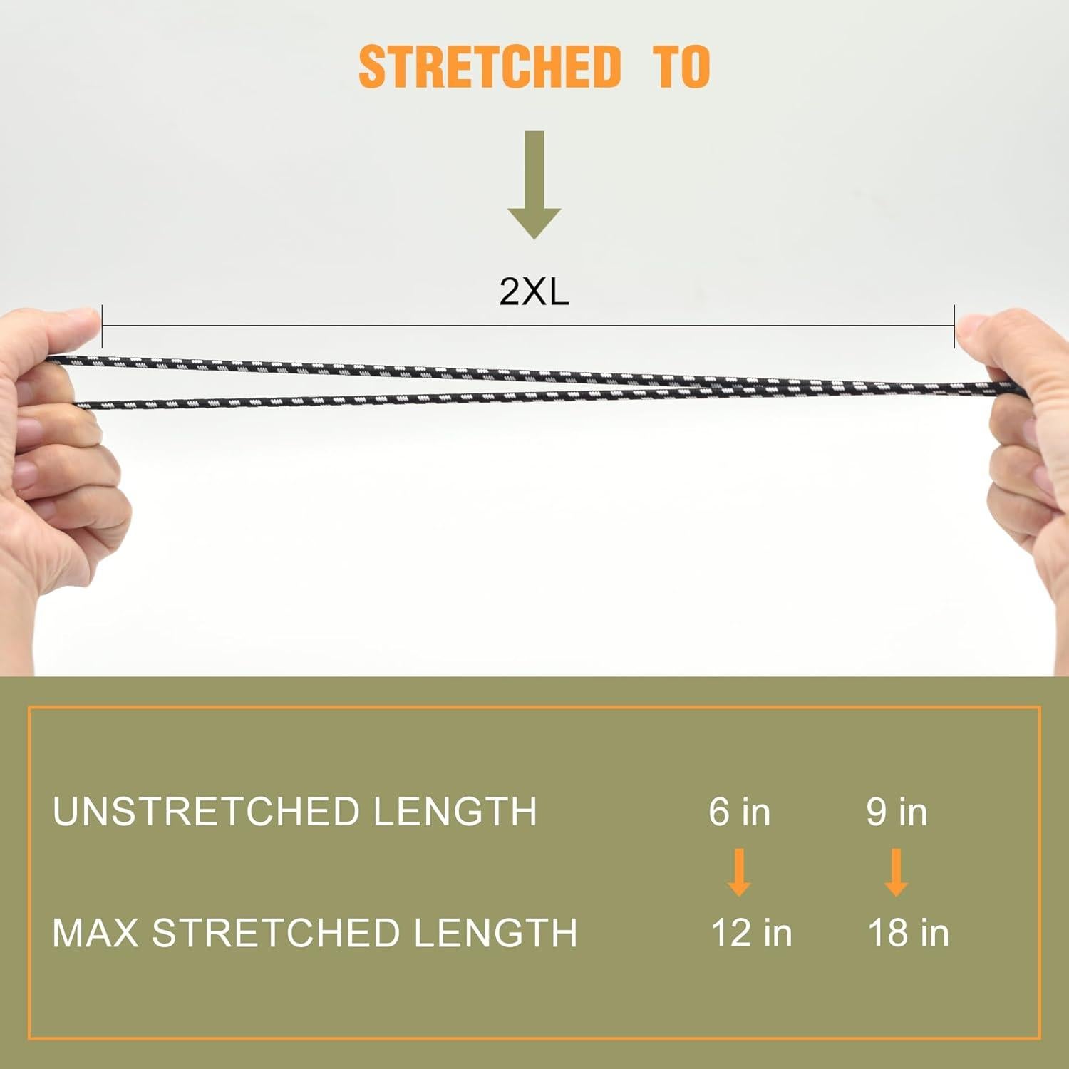 Paquete de 30 Cuerdas Bungee Aegero 15 cm Alta Resistencia