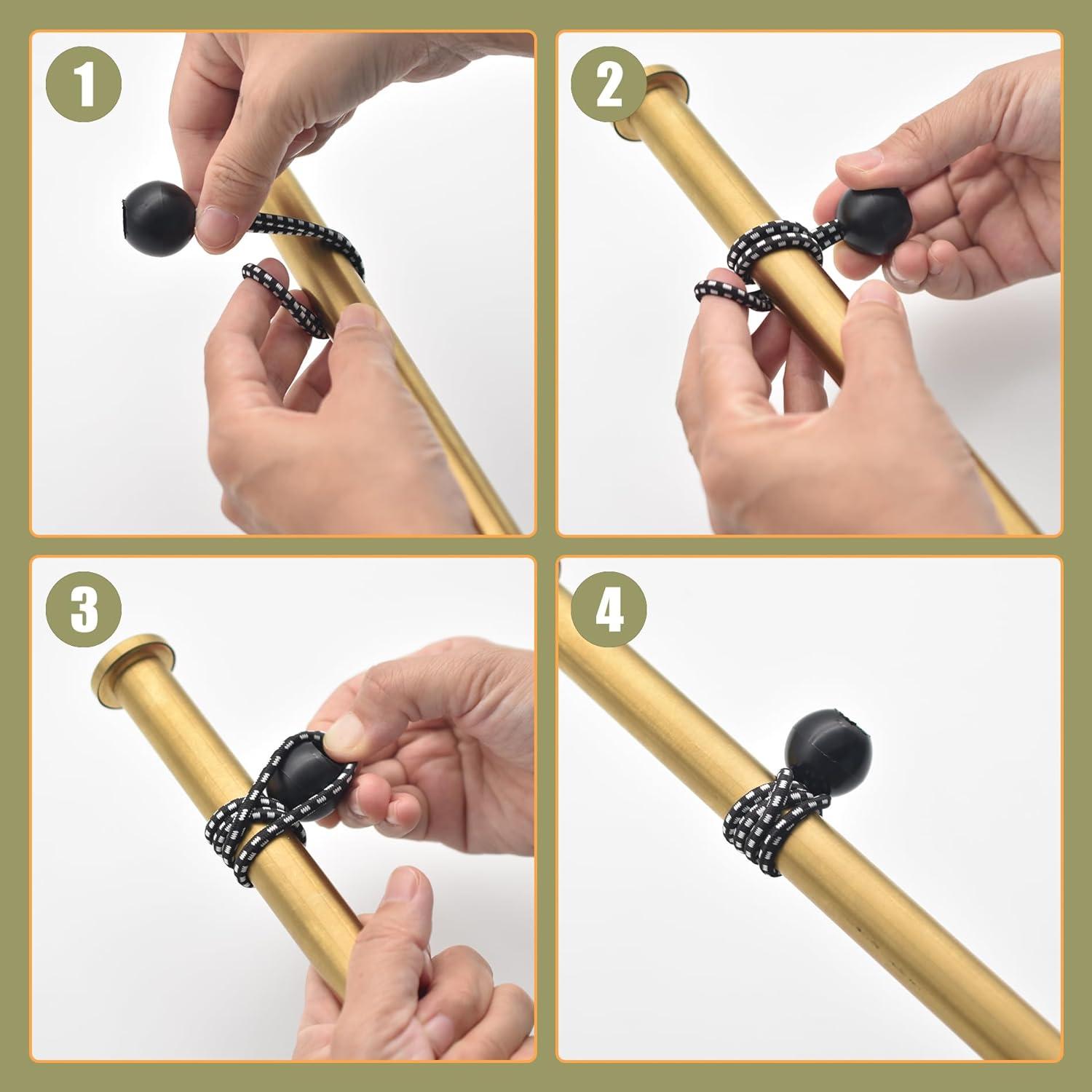 Paquete de 30 Cuerdas Bungee Aegero 15 cm Alta Resistencia