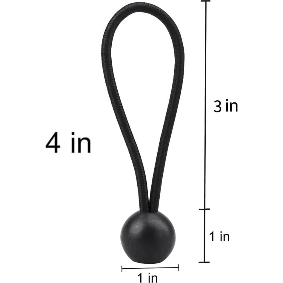 Cuerdas Bungee AOPRIE 30 Unidades 10.16 cm Alta Resistencia