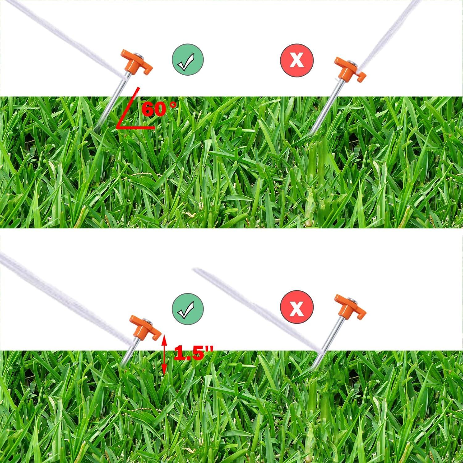 Estacas de Jardín Cheardia 20 Pack 26 cm Alta Resistencia