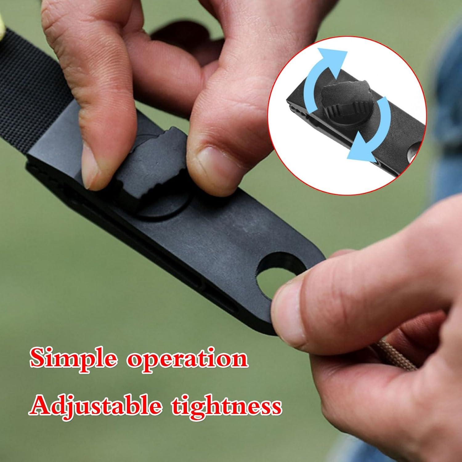 30 Clips de Tarp Alta Resistencia Senylanhxy con Cuerdas y Mosquetones