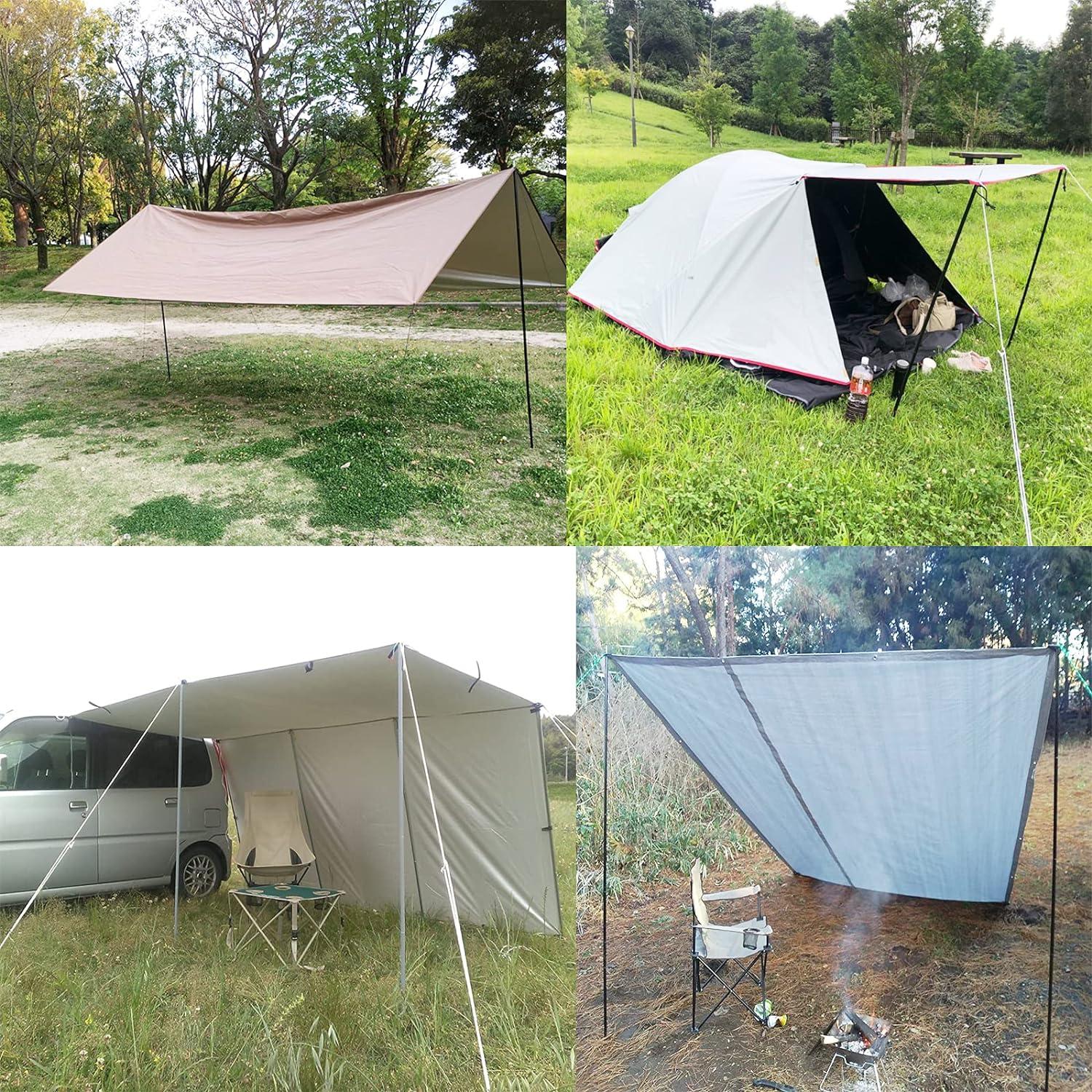 Postes ajustables para toldo Hibinew HB - Acero 190.5 cm