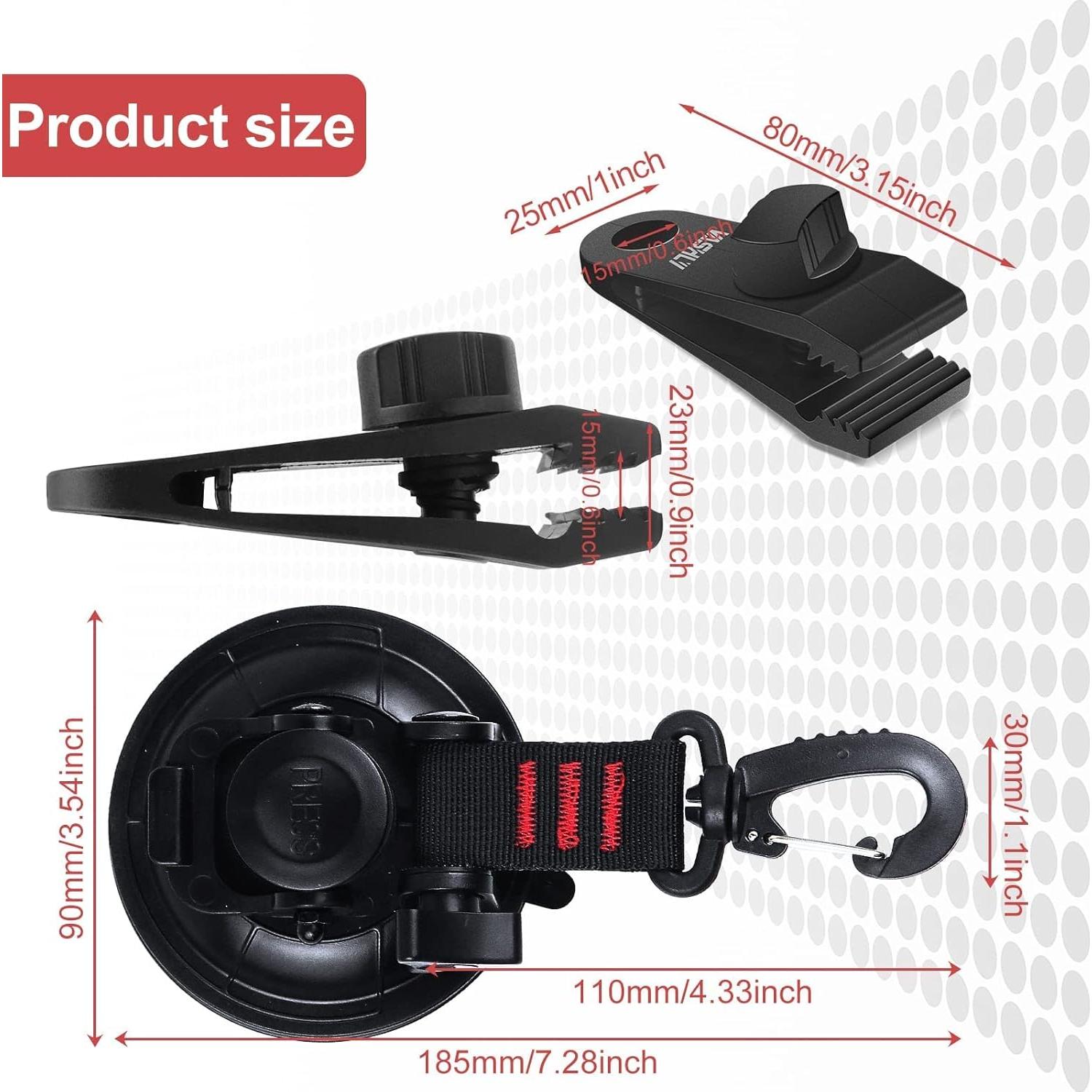 Ancla de Ventosa Vashly 4pcs Alta Resistencia 31.75kg