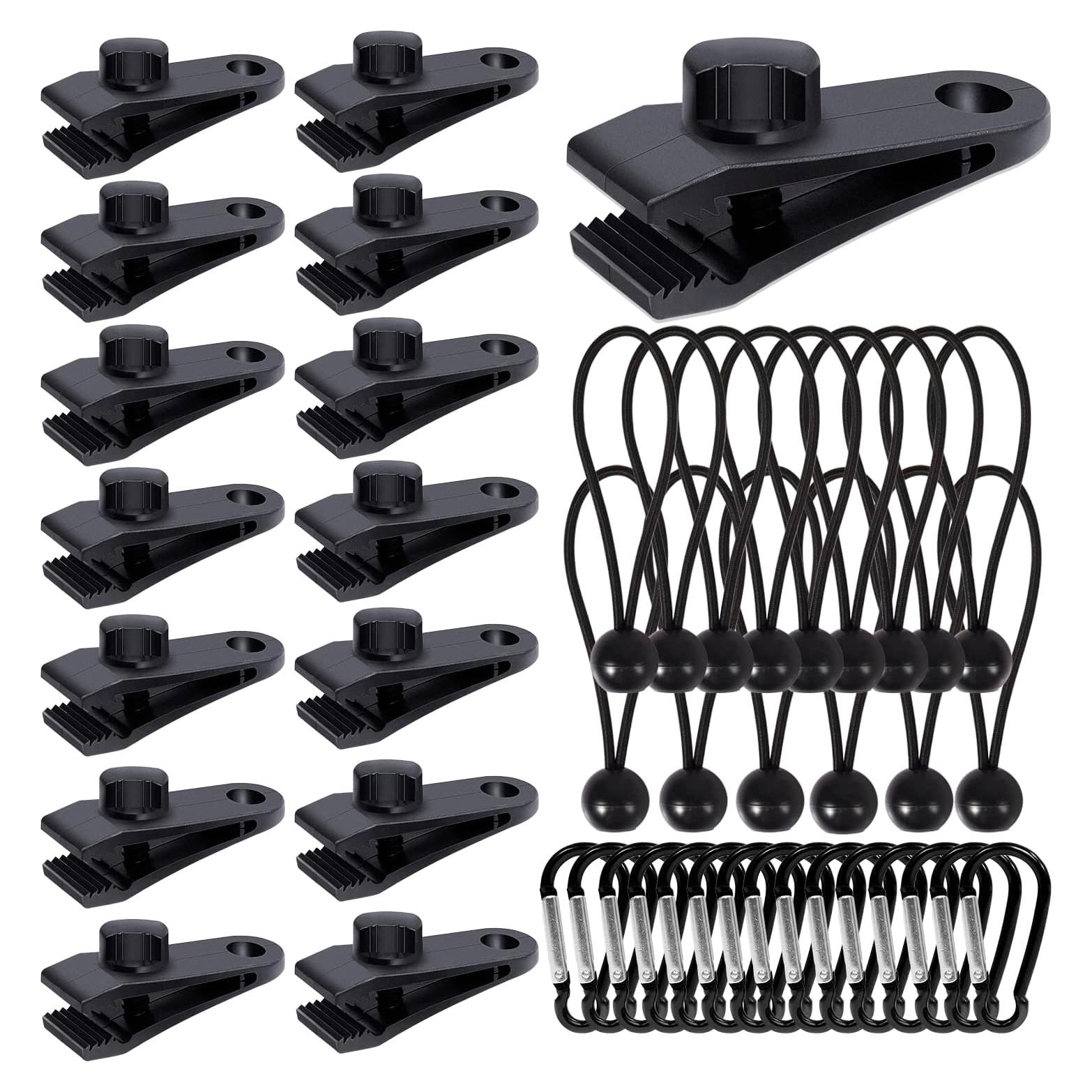 45 Piezas Sujetadores de Lona Dualshine con Cuerdas y Clips