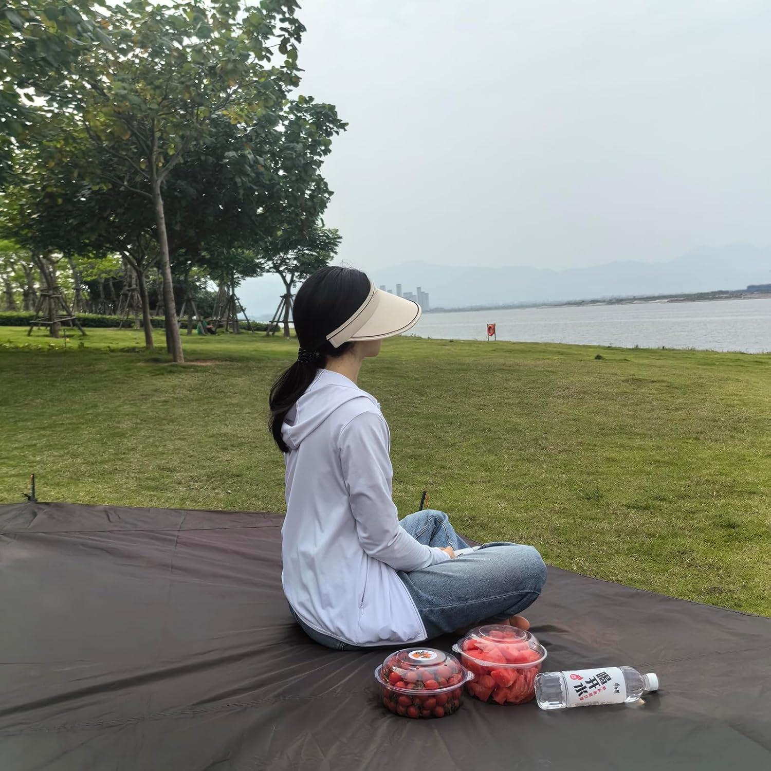 Alfombra de Suelo Impermeable HipierFx 406x406 cm Octágono Marrón