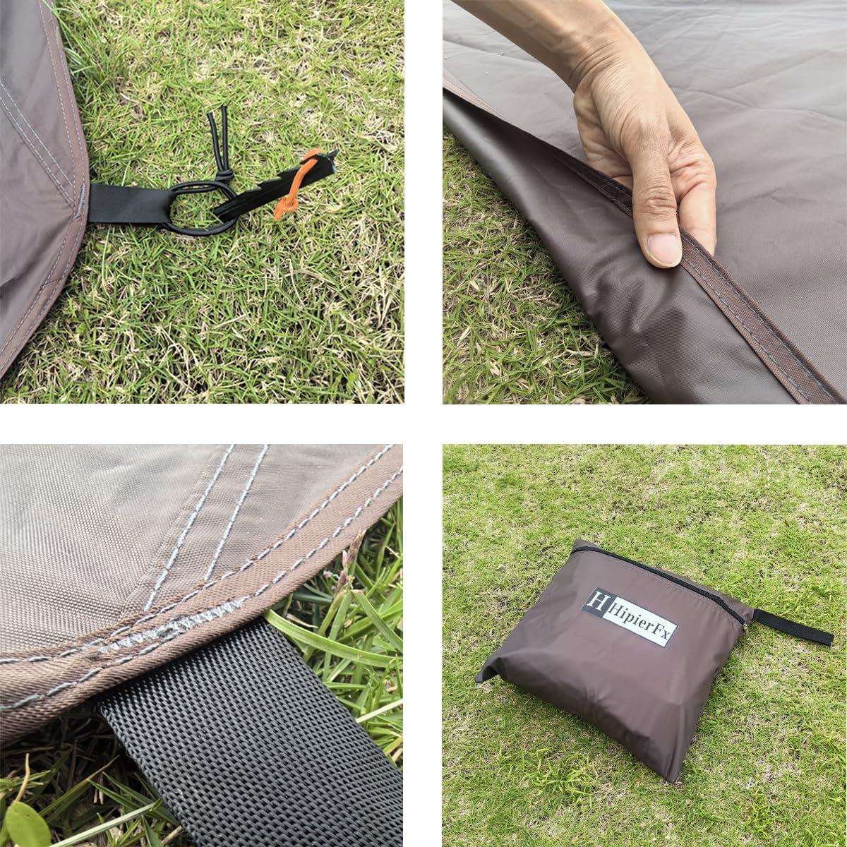 Alfombra de Suelo Impermeable HipierFx 406x406 cm Octágono Marrón