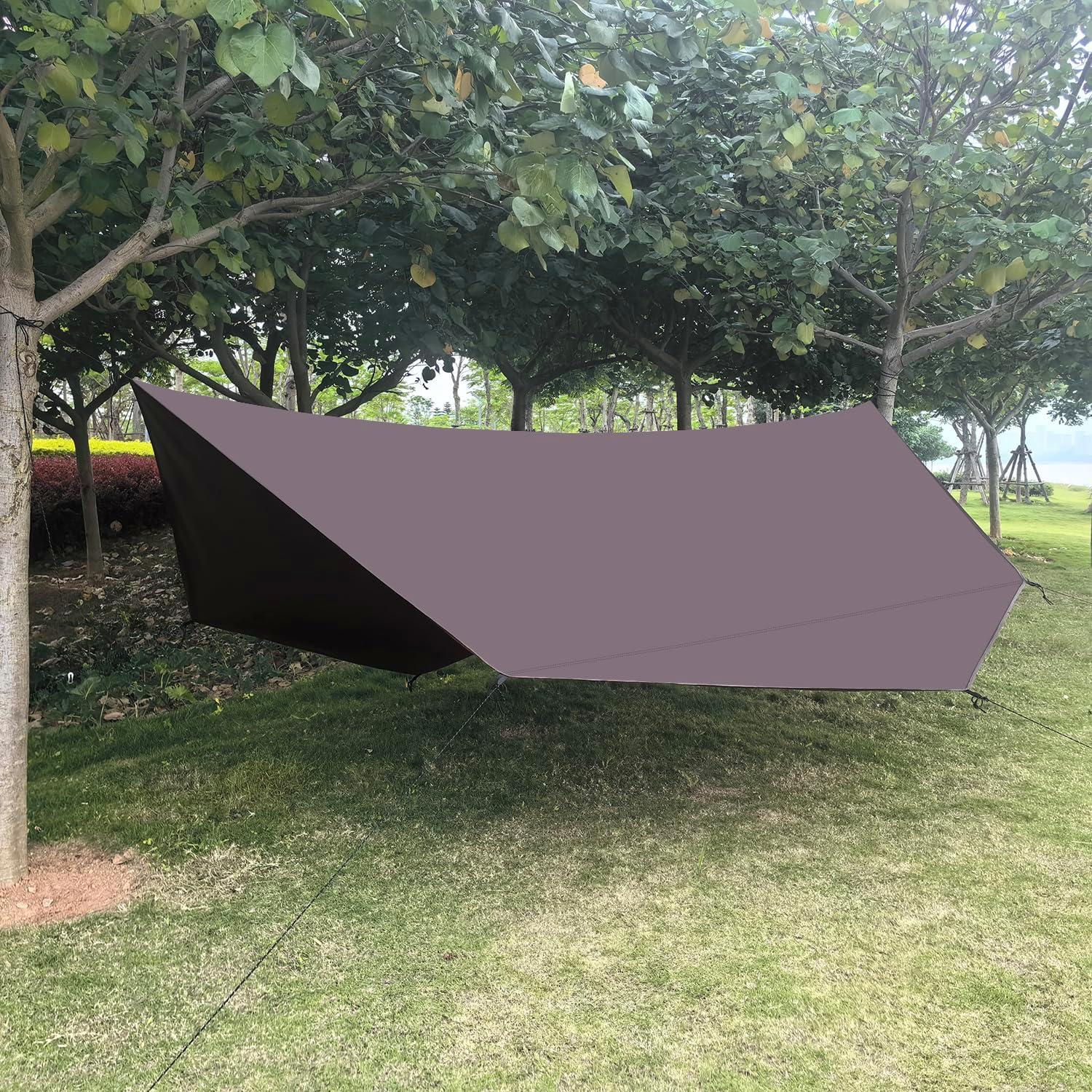 Alfombra de Suelo Impermeable HipierFx 406x406 cm Octágono Marrón