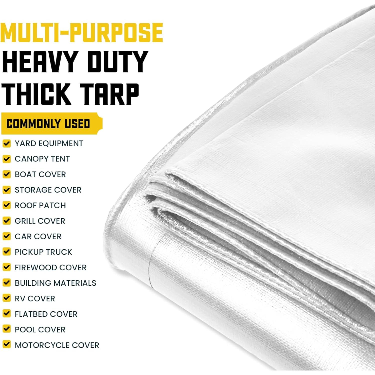 Lona Impermeable Core Tarps 5.49x7.32m 20 Mil Resistente UV