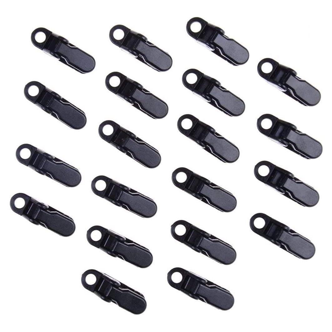 Paquete de 20 Clips de Toldo Negros Winter Sunshine 8.4 cm
