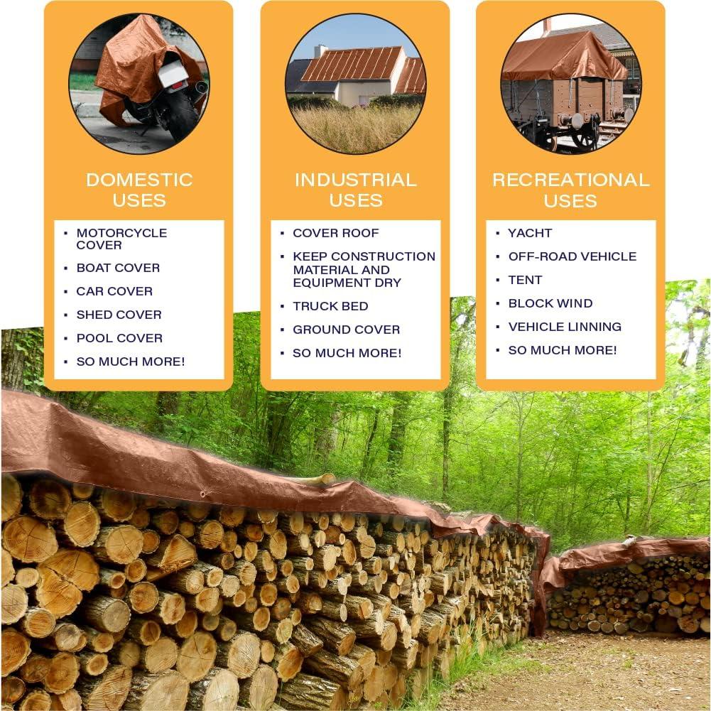 Lona Multiusos Impermeable COMFITWEAR 12x16 pies 16 Mils