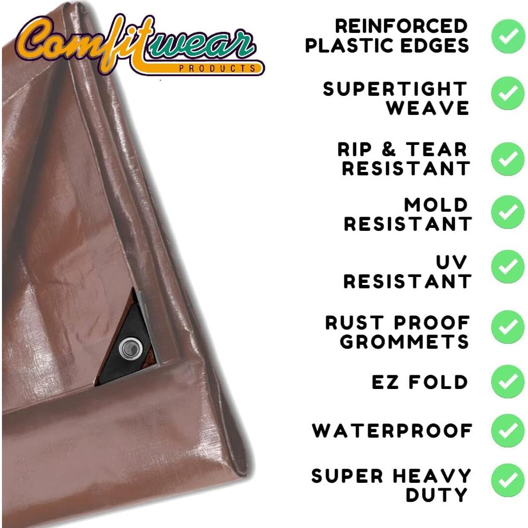 Lona Multiusos Impermeable COMFITWEAR 12x16 pies 16 Mils