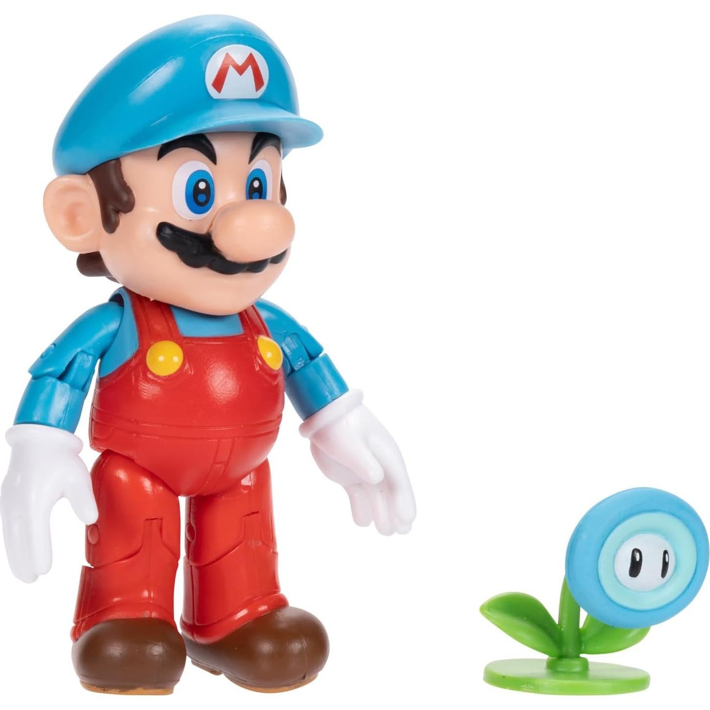 Figura Mario Hielo 10 cm Jakks Pacific con Flor de Hielo