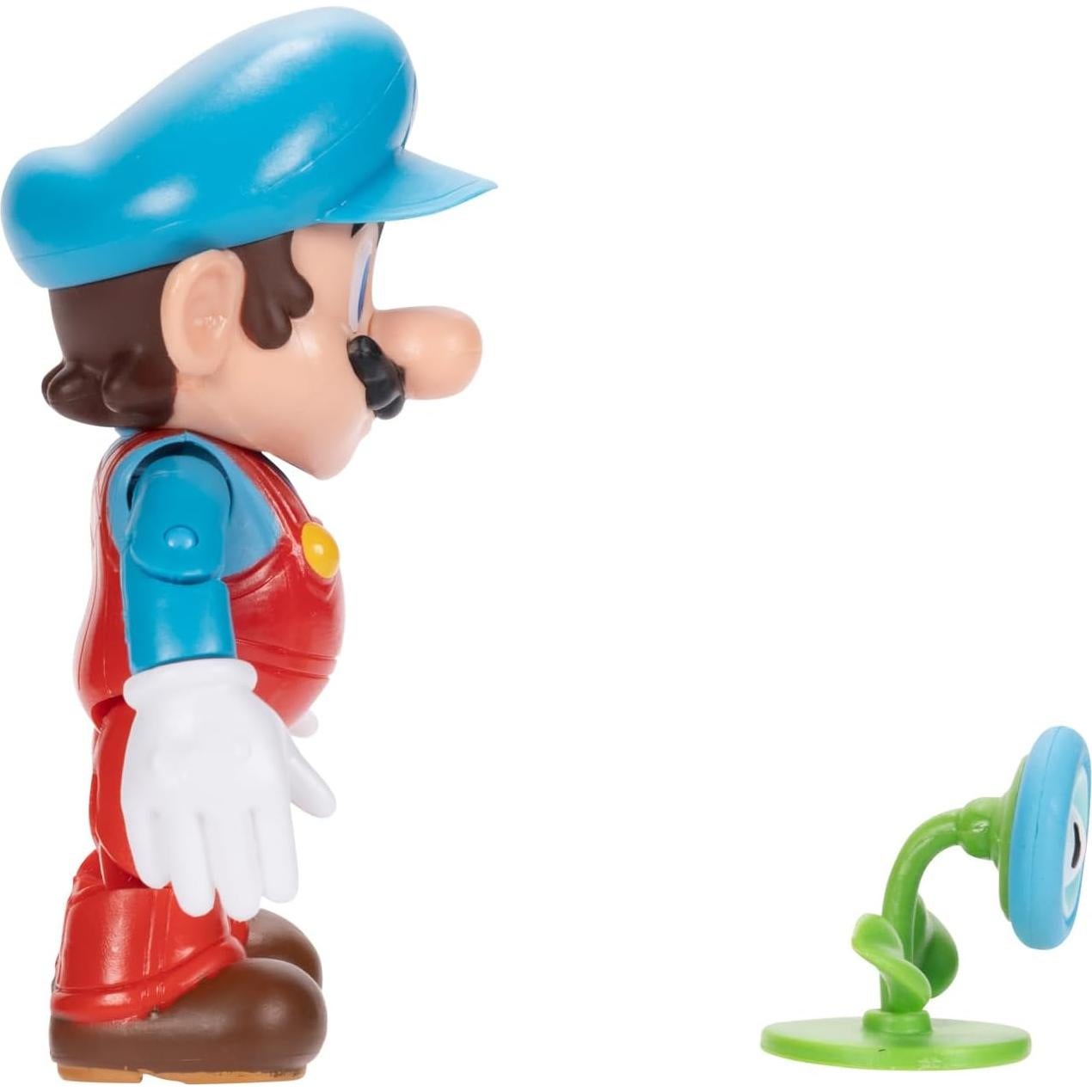 Figura Mario Hielo 10 cm Jakks Pacific con Flor de Hielo