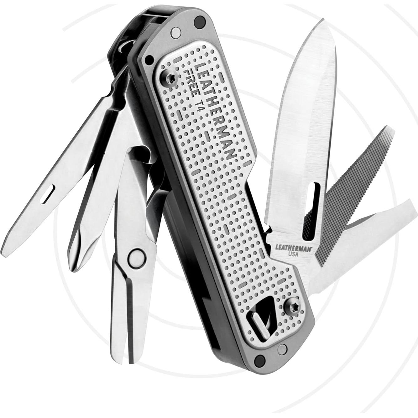 Multiherramienta LEATHERMAN FREE T4 12 en 1 Acero Inoxidable
