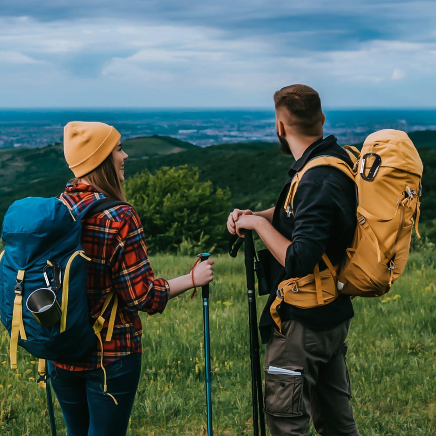 Multiherramienta KINGSUSLAY EDC con cuchillo y mosquetón negro