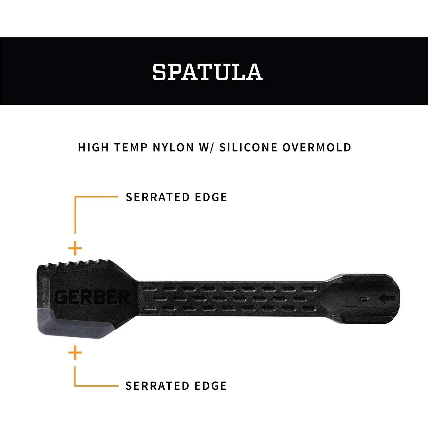 Juego de Utensilios de Camping Gerber ComplEAT - 4 Piezas, Negro