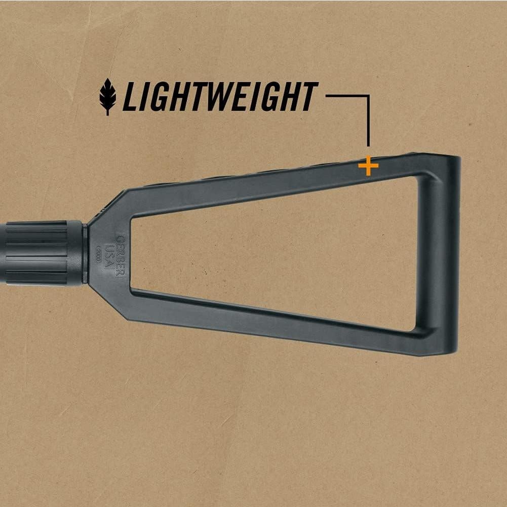 Pala Plegable Gerber E-Tool Negra 0.61m con Cuchilla Serrada