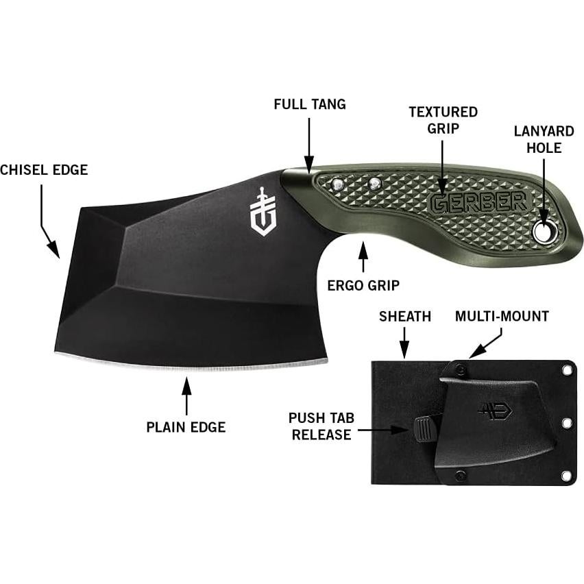 Cuchillo de Camping Gerber Gear Tri-Tip Mini Cleaver 5.58 cm