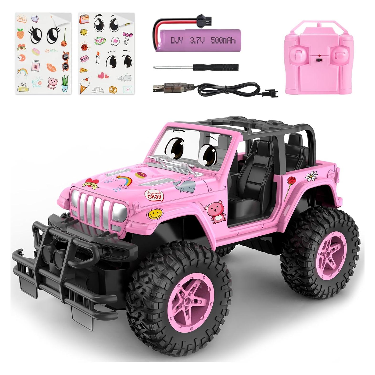 Coche RC NQD Rosa 1:16 Recargable 80 Min Jugar 2.4GHz