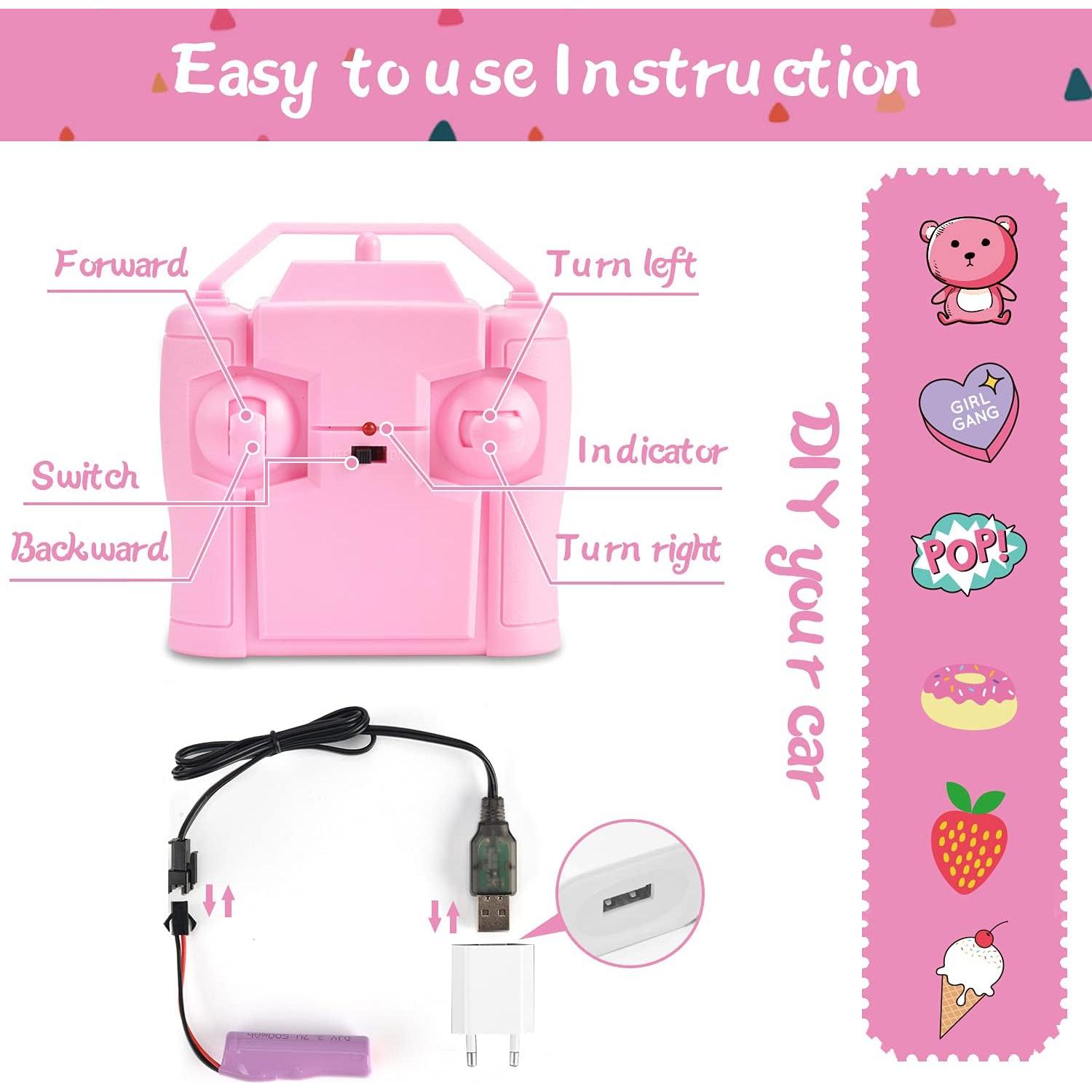 Coche RC NQD Rosa 1:16 Recargable 80 Min Jugar 2.4GHz